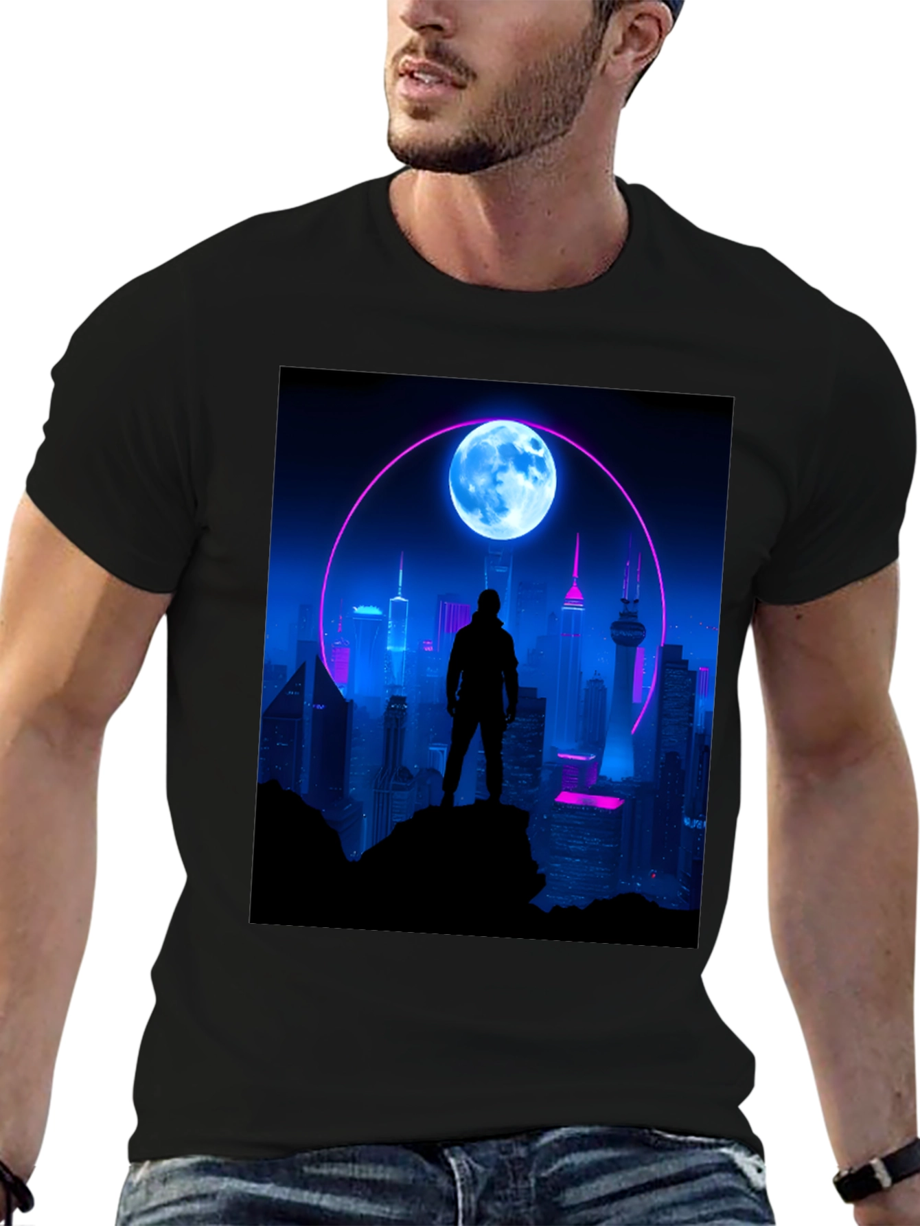 Cyberpunk Cityscape T-Shirt