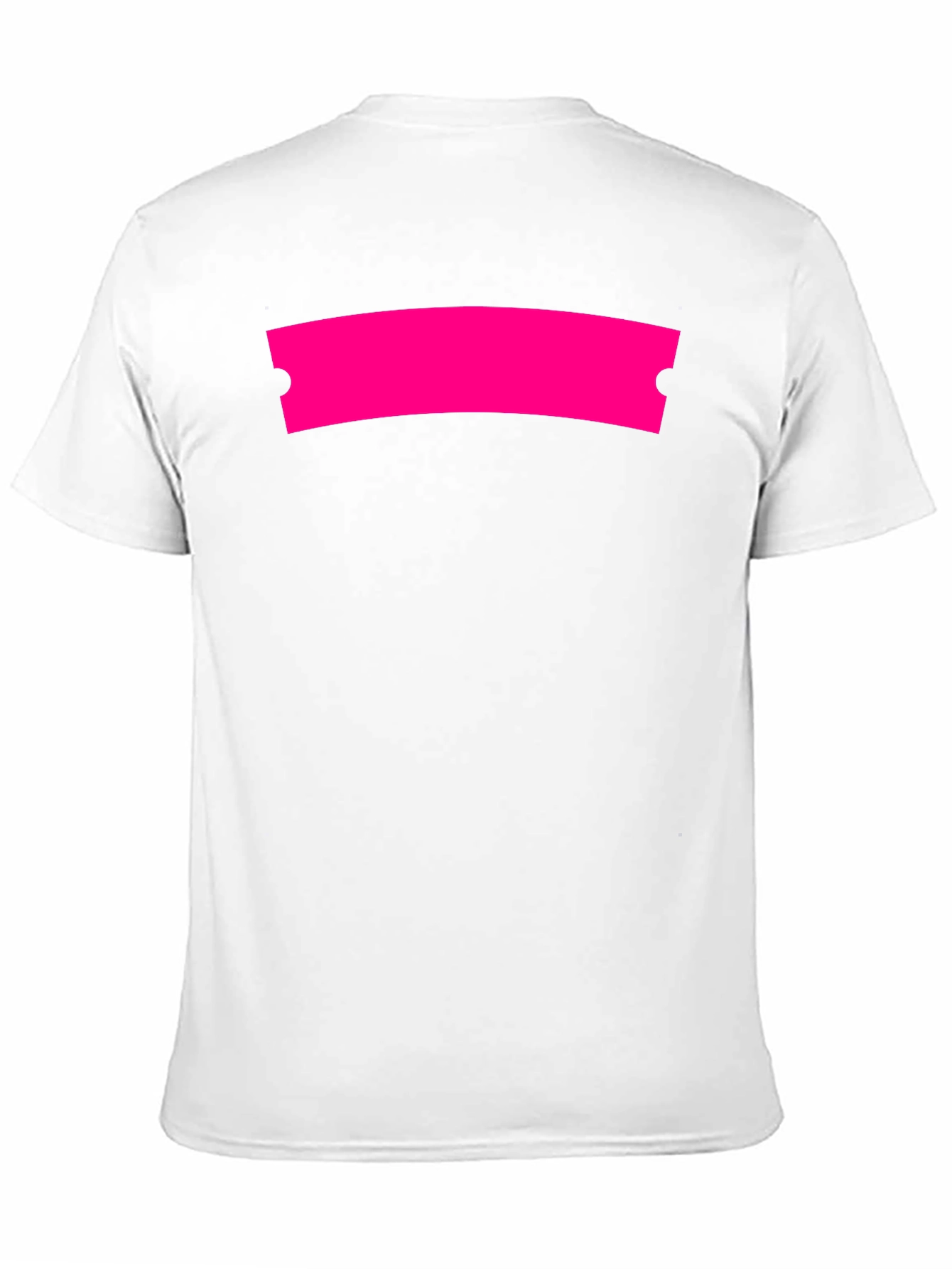 Modern Black Graphic Tee with Hot Pink Ticket
