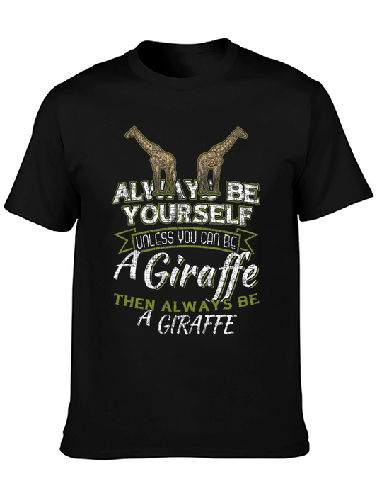 Funny Giraffe T-Shirt: Always Be Yourself!