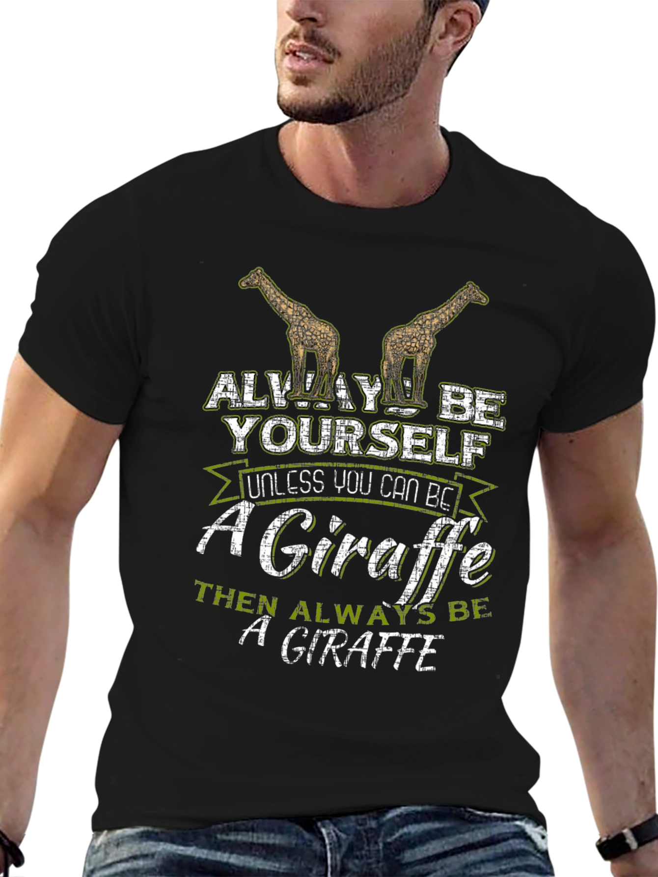 Funny Giraffe T-Shirt: Always Be Yourself!