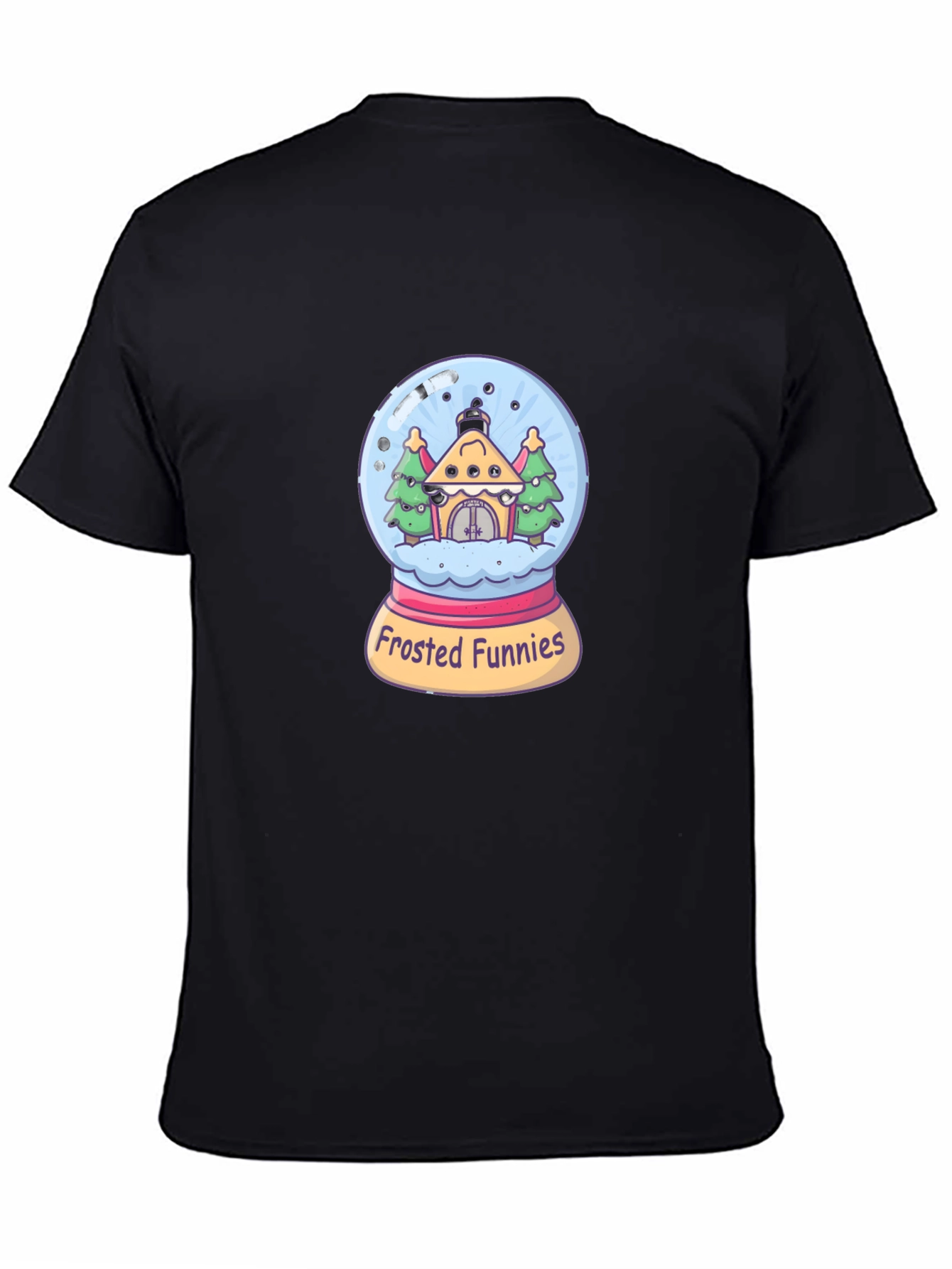 Frosted Funnies Graphic Tee - Quirky Black T-Shirt