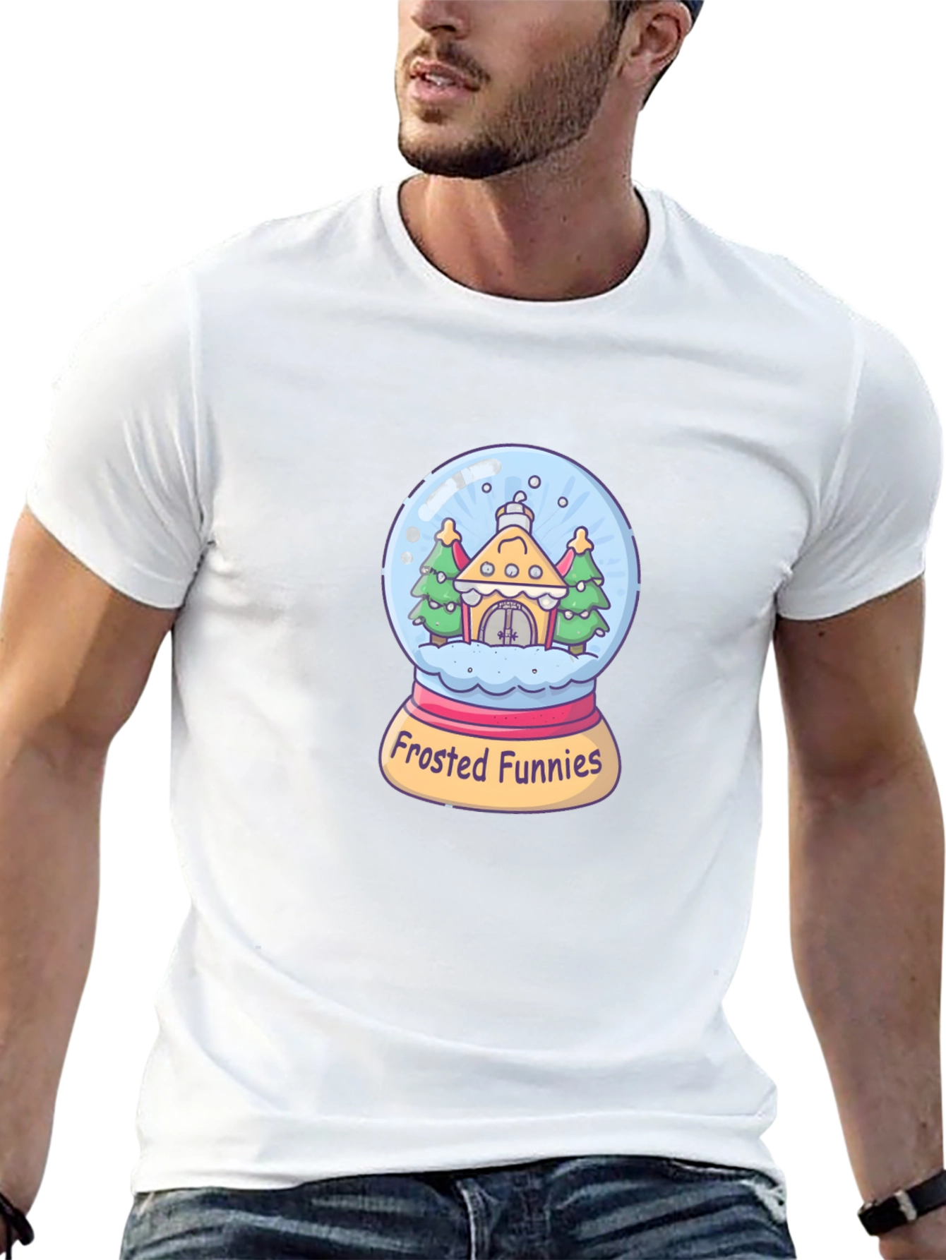 Frosted Funnies Graphic Tee - Quirky Black T-Shirt