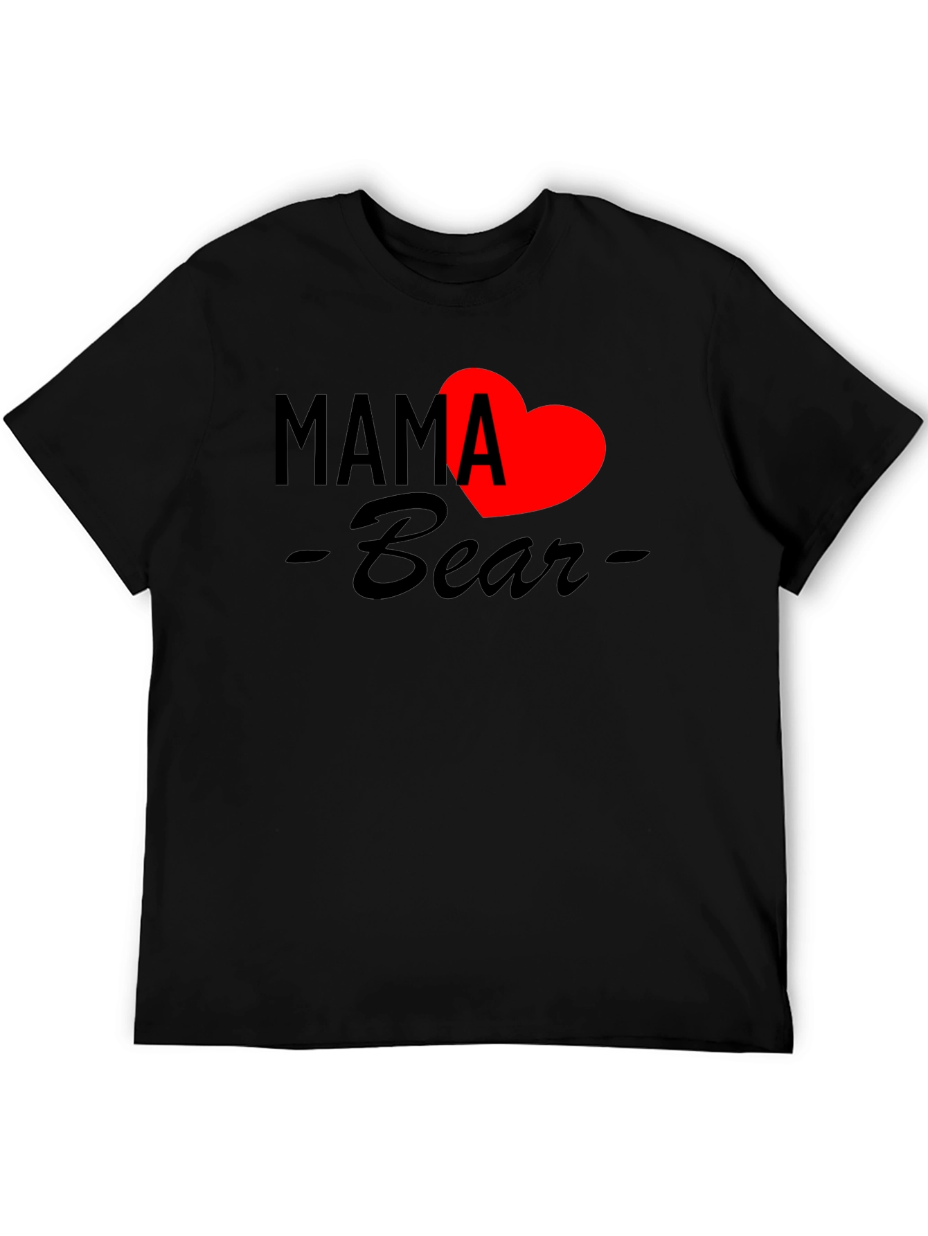 Mama Bear Heart Graphic T-Shirt