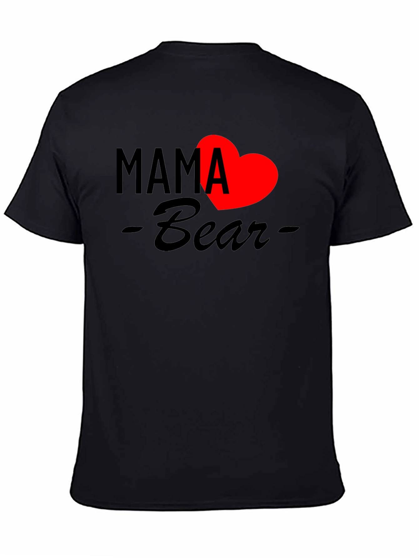 Mama Bear Heart Graphic T-Shirt