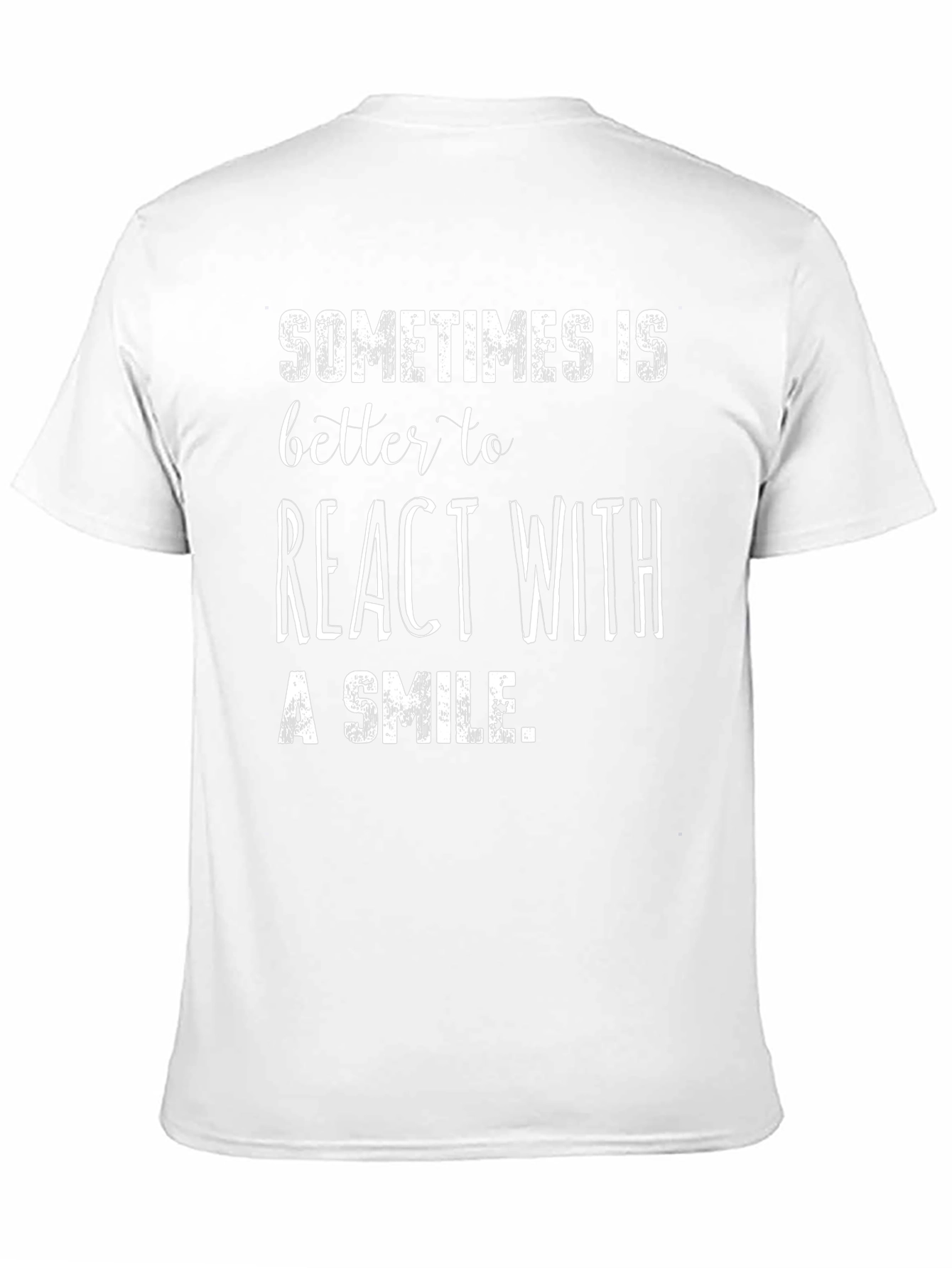 React with a Smile Black T-Shirt