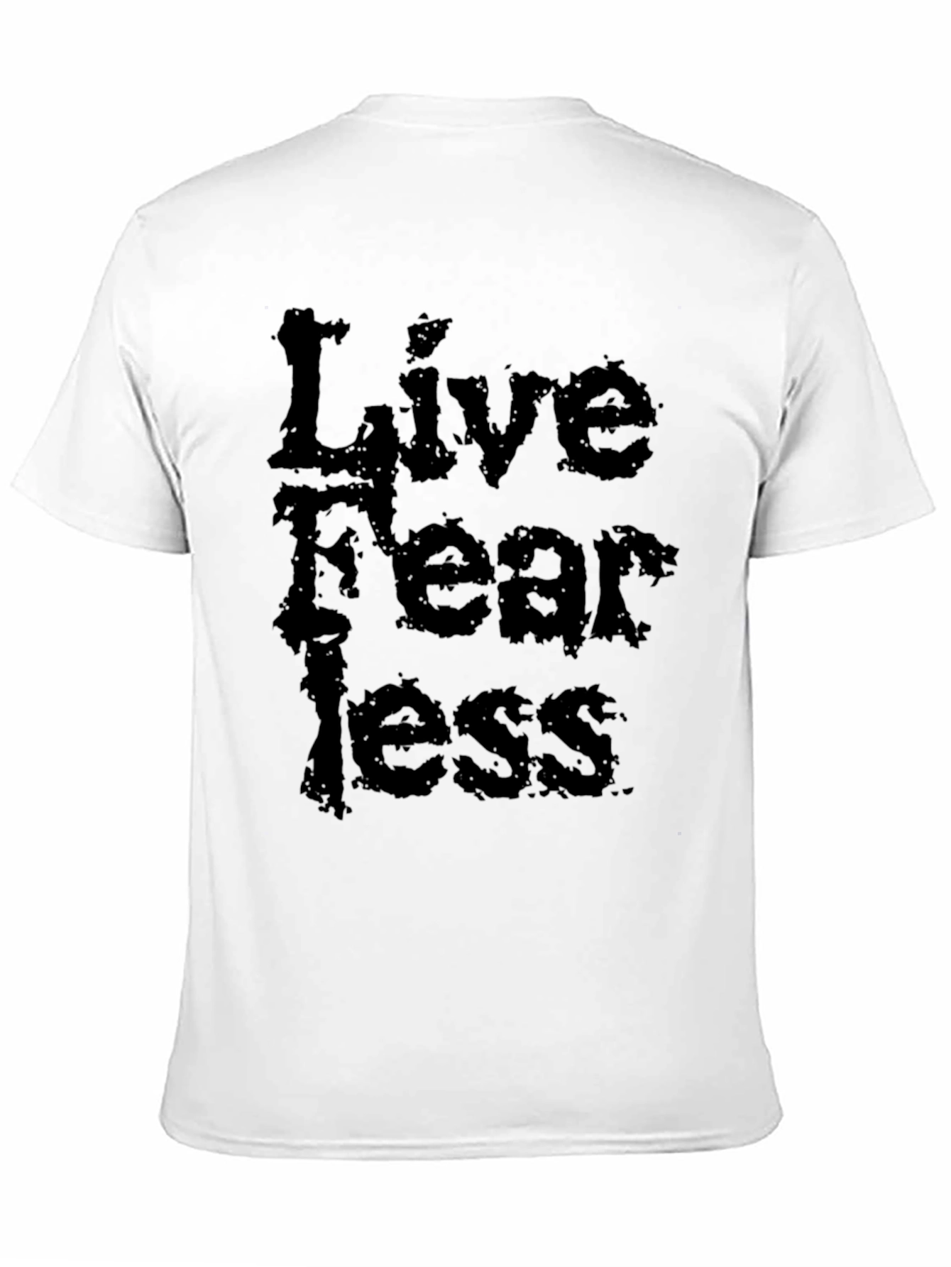 Live Fearless Black Graphic Tee