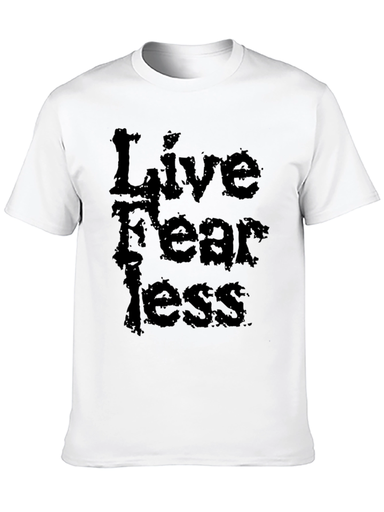 Live Fearless Black Graphic Tee