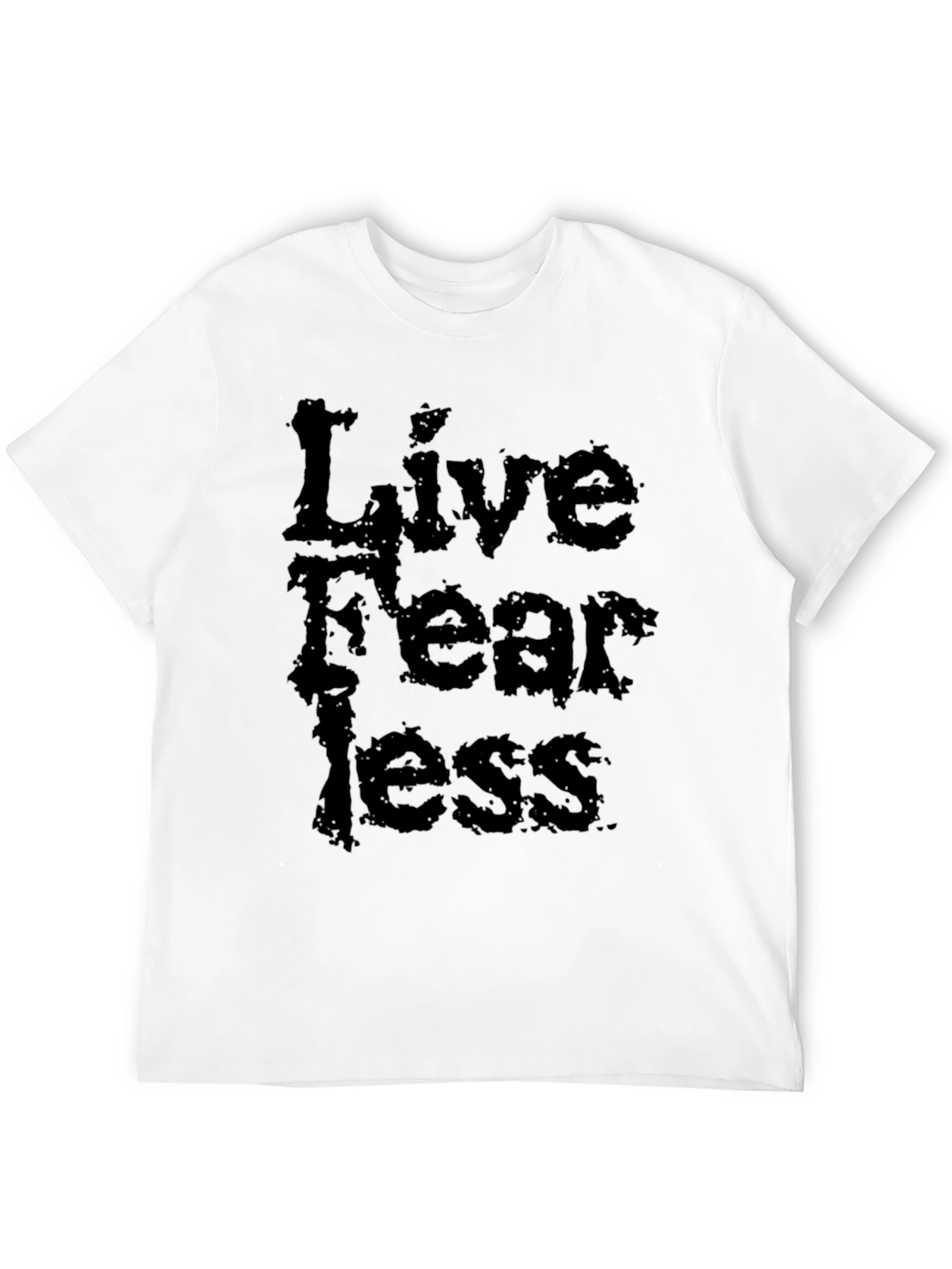 Live Fearless Black Graphic Tee