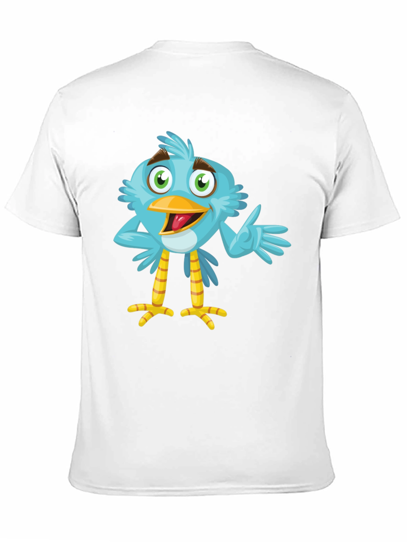 Cartoon Bird Graphic T-Shirt