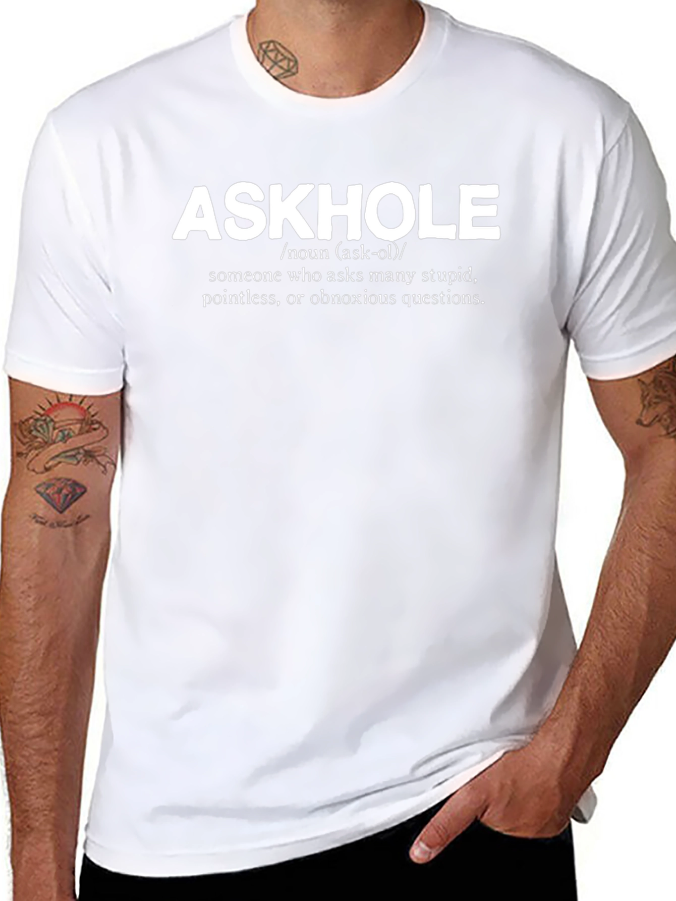 Askhole Definition Novelty T-Shirt