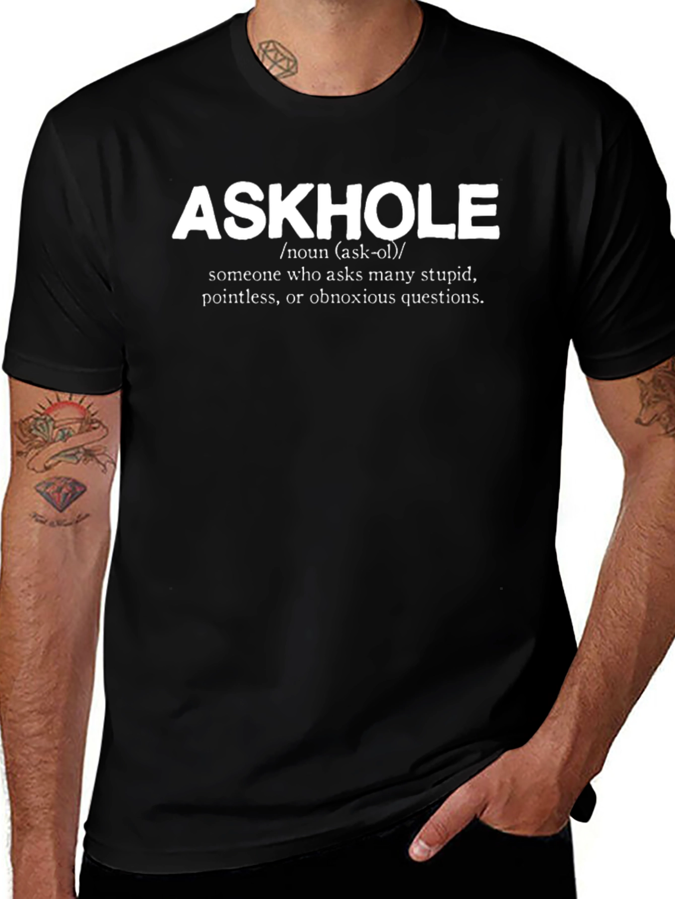 Askhole Definition Novelty T-Shirt