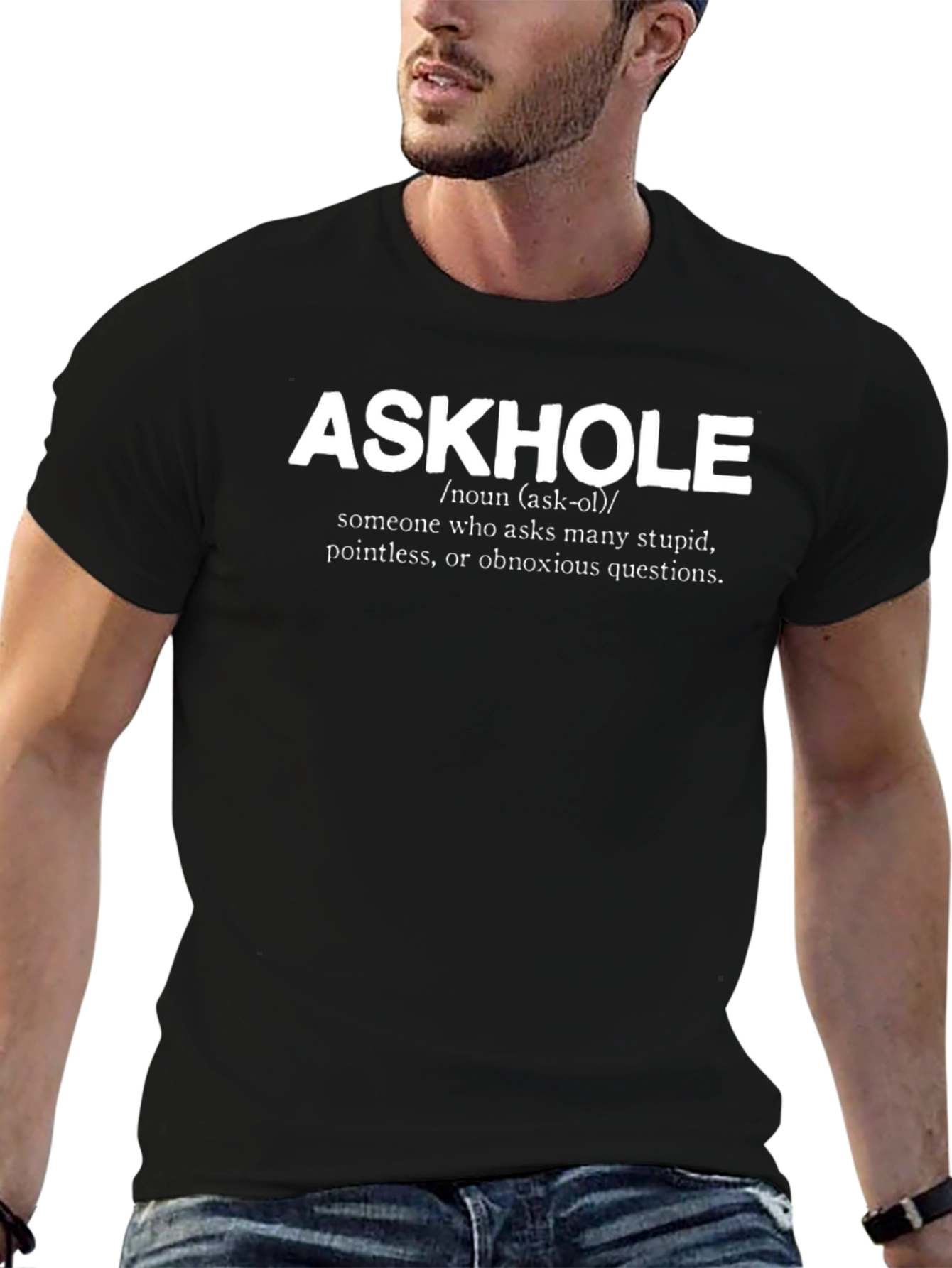 Askhole Definition Novelty T-Shirt