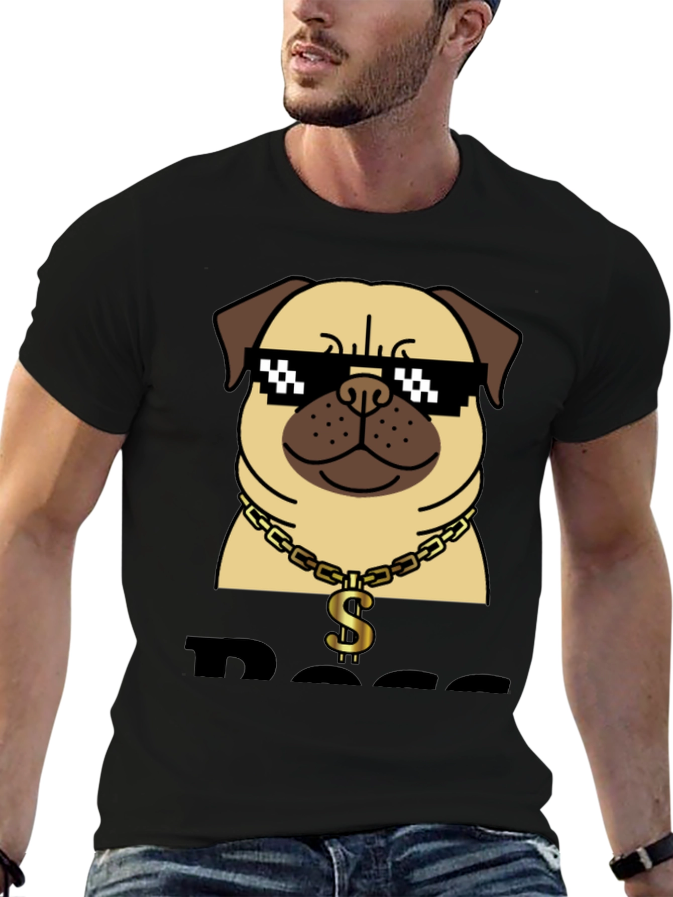 Pug Boss T-Shirt - Funny Dog Graphic Tee