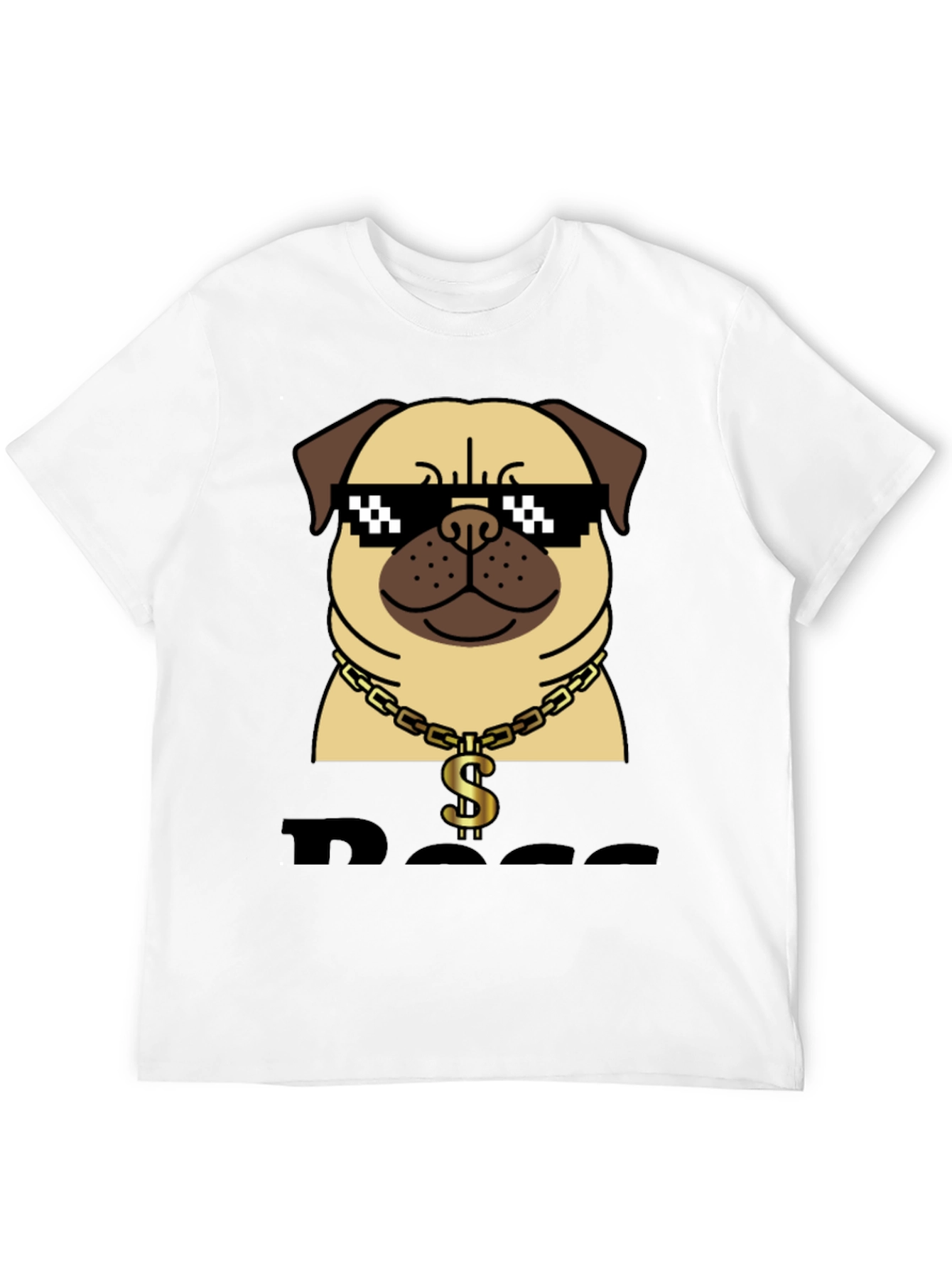 Pug Boss T-Shirt - Funny Dog Graphic Tee