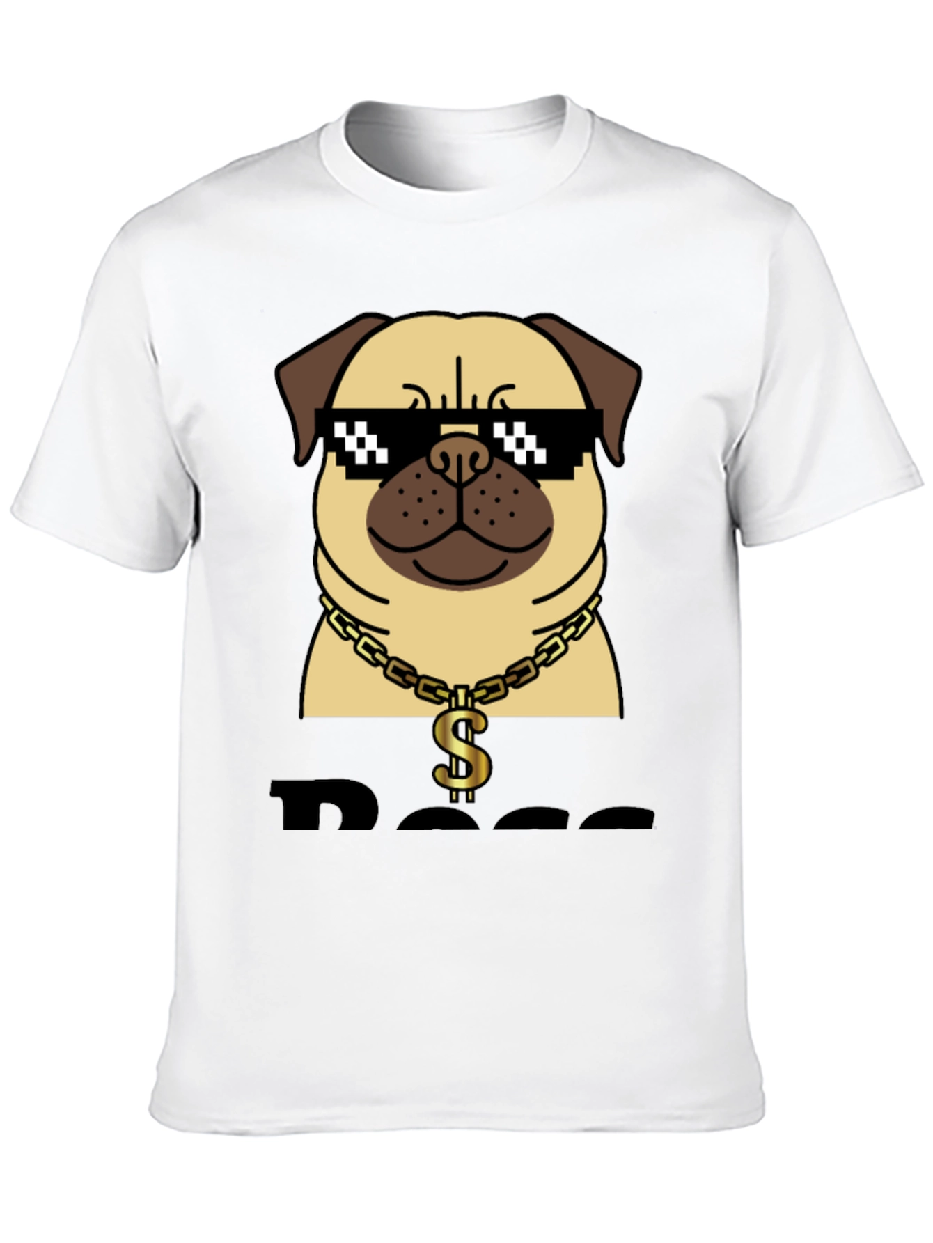 Pug Boss T-Shirt - Funny Dog Graphic Tee