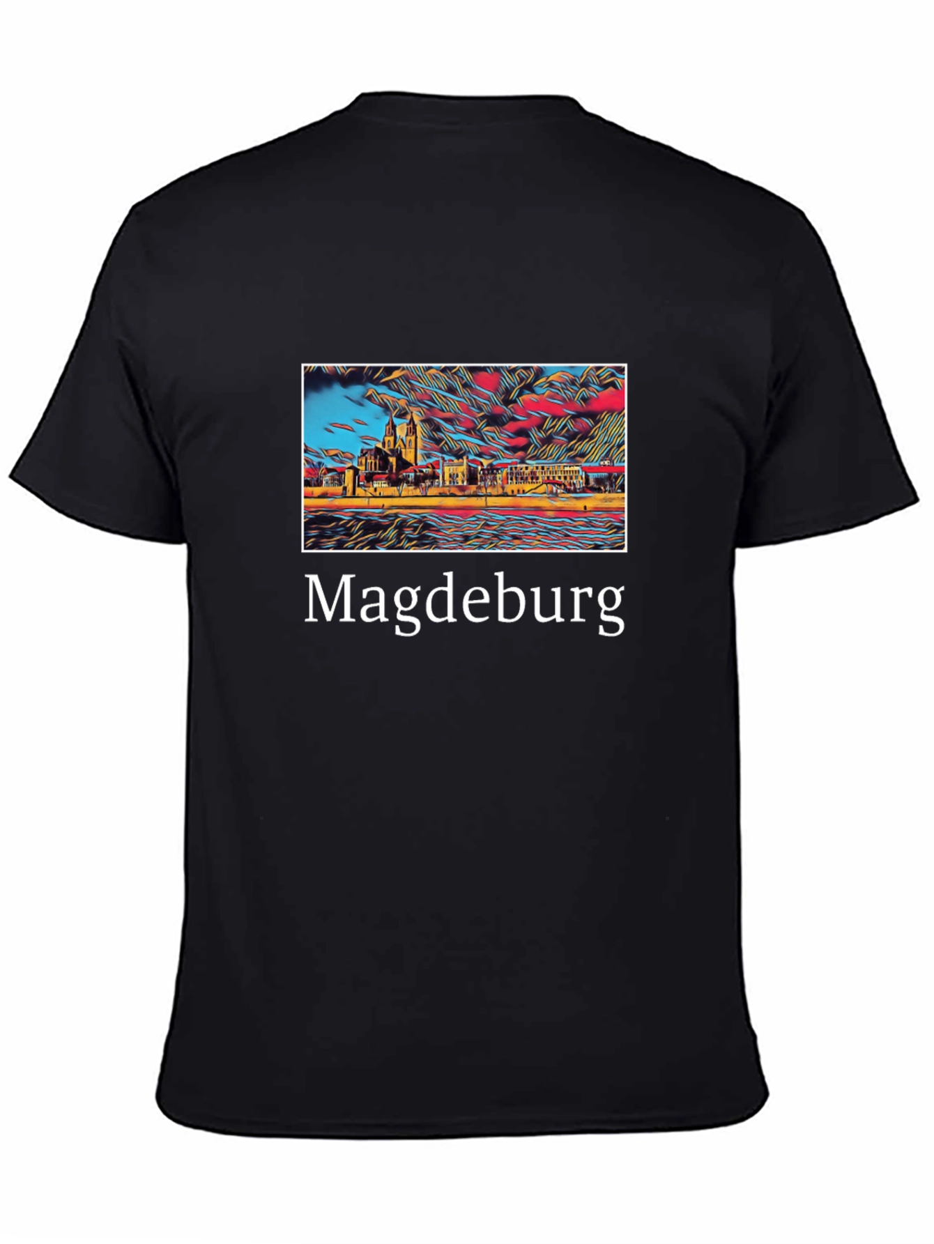 Magdeburg Germany Skyline Art T-Shirt