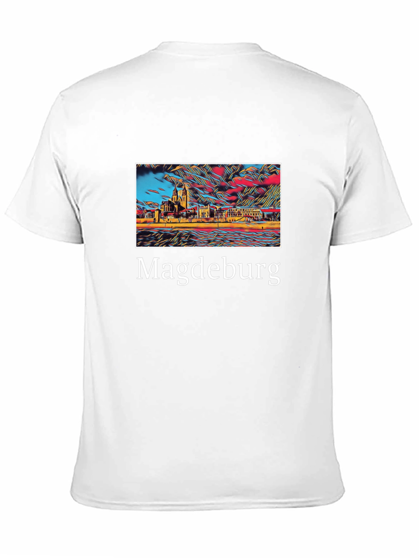 Magdeburg Germany Skyline Art T-Shirt