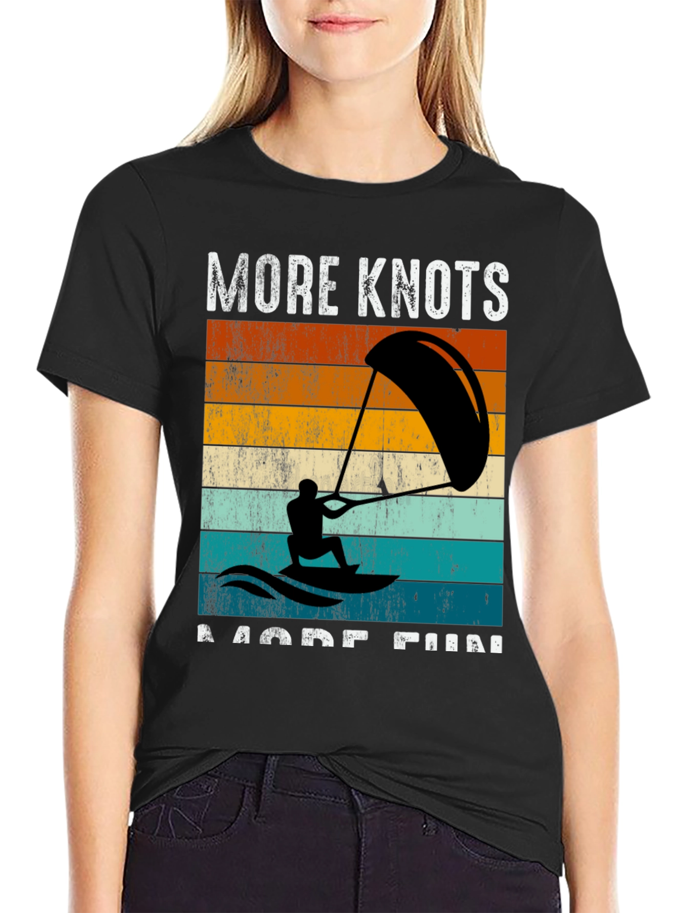 More Knots More Fun Kitesurfing T-Shirt