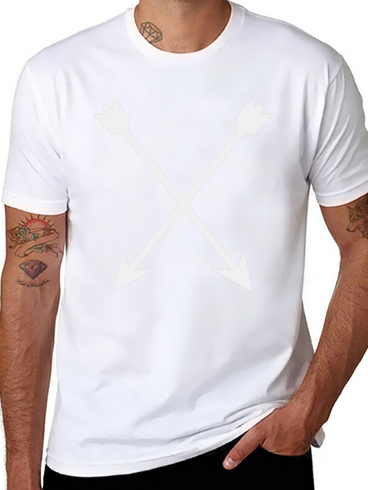 Arrow Cross Graphic Black T-Shirt