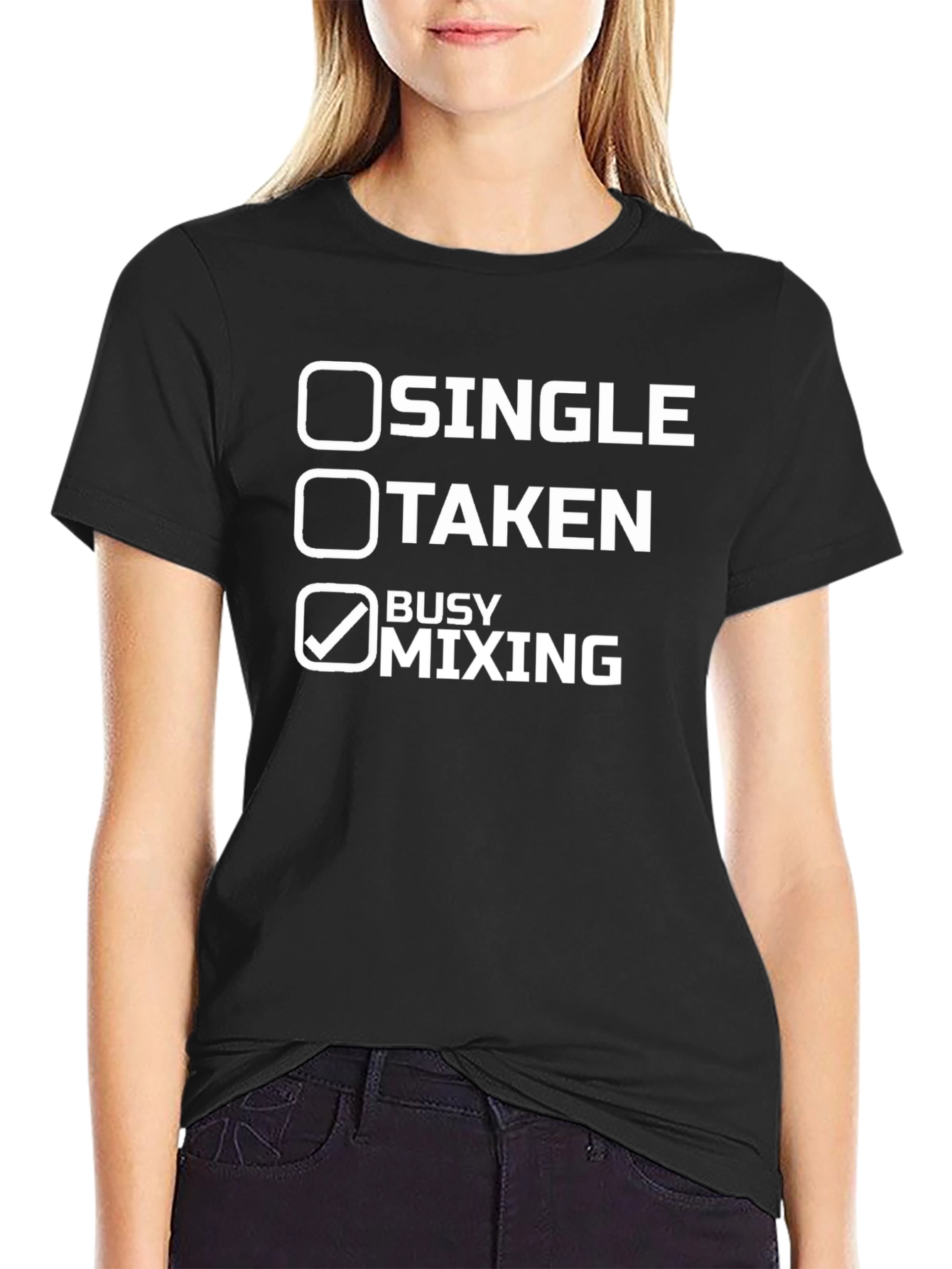 Busy Mixing Graphic T-Shirt - DJ Producer Tee