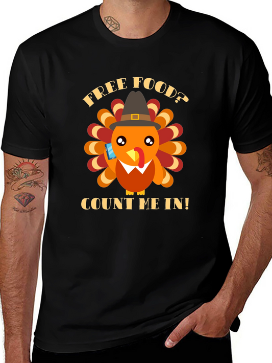 Thanksgiving Turkey T-Shirt - Free Food