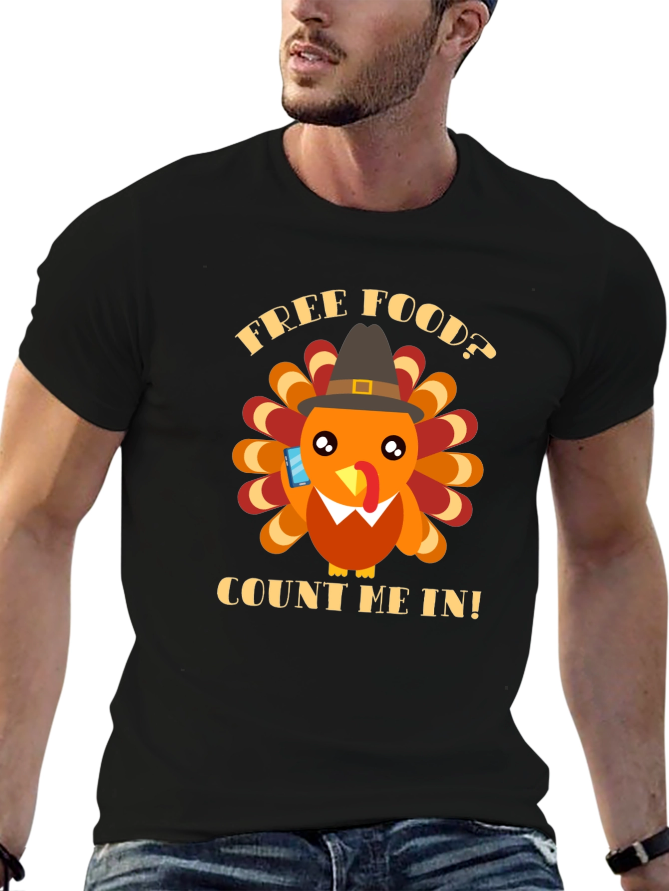 Thanksgiving Turkey T-Shirt - Free Food