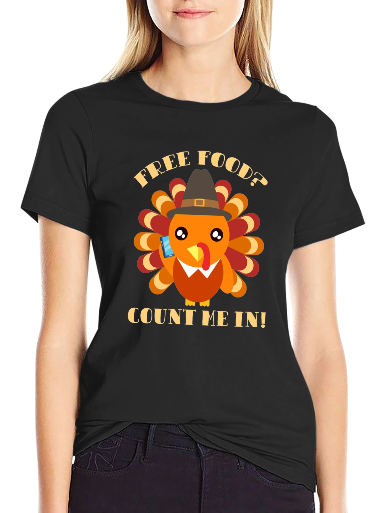 Thanksgiving Turkey T-Shirt - Free Food