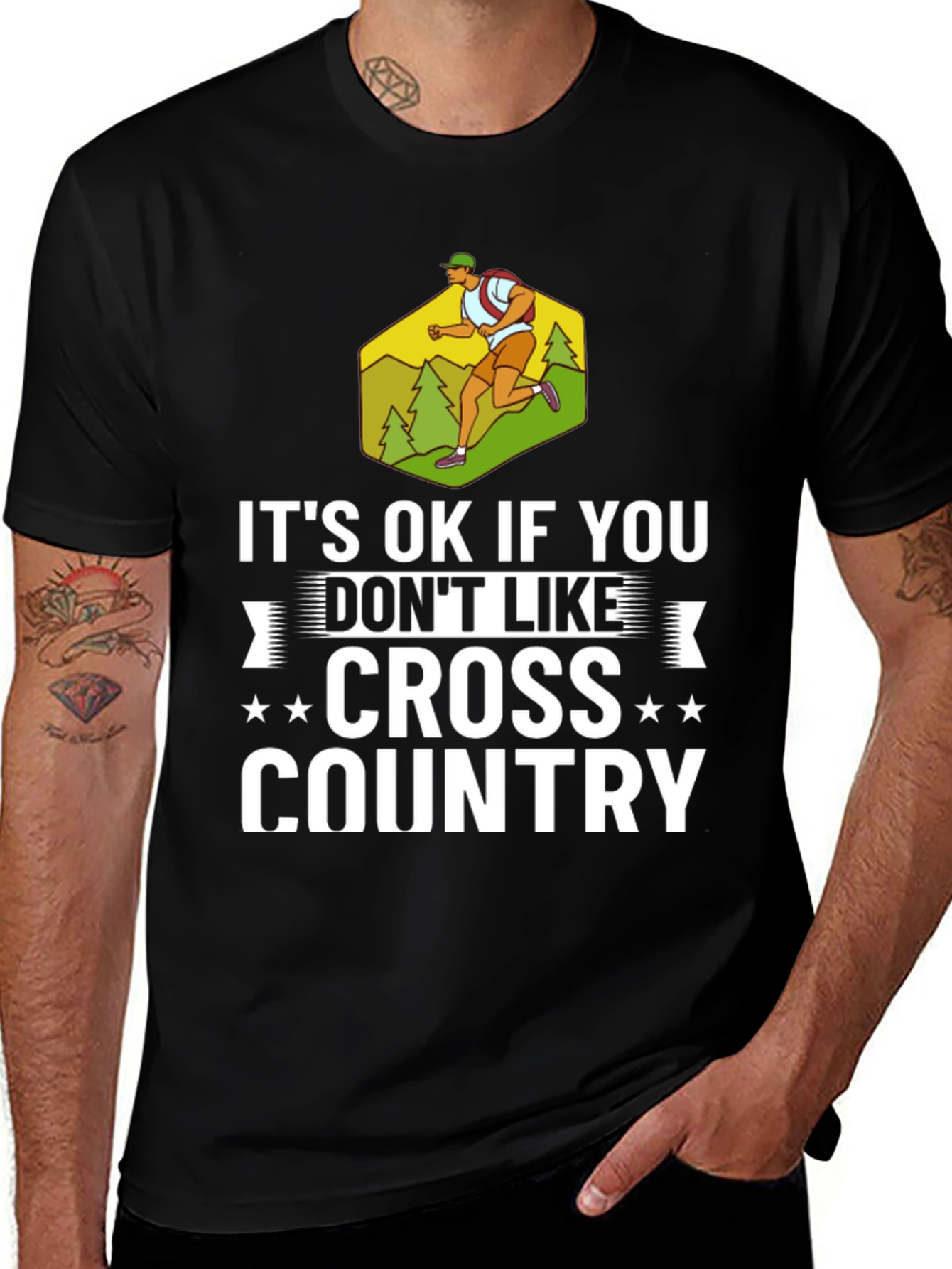 Cross Country Runner Graphic Tee - Unisex T-Shirt