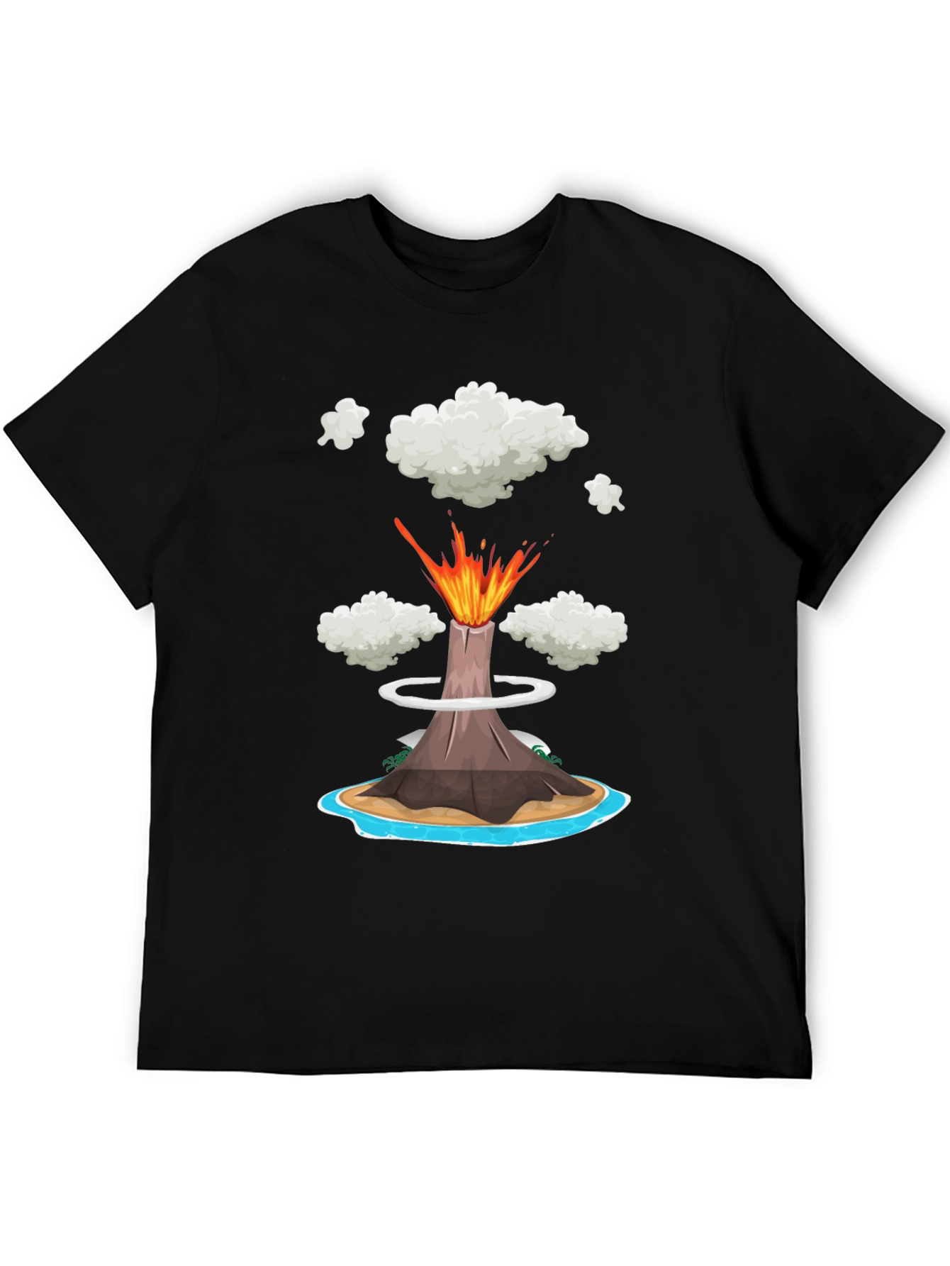 Volcano Island Graphic Tee - Erupting Style!