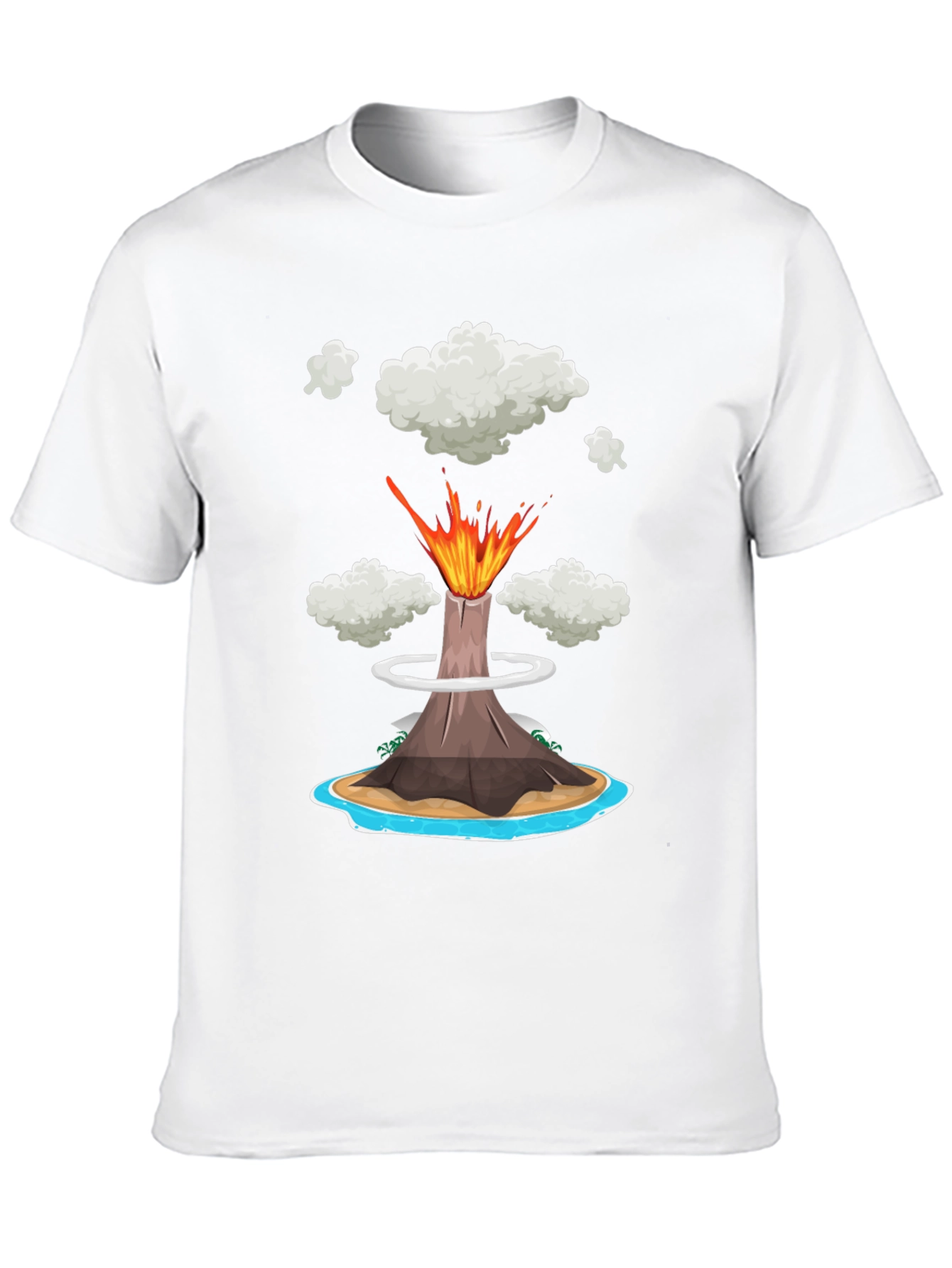 Volcano Island Graphic Tee - Erupting Style!