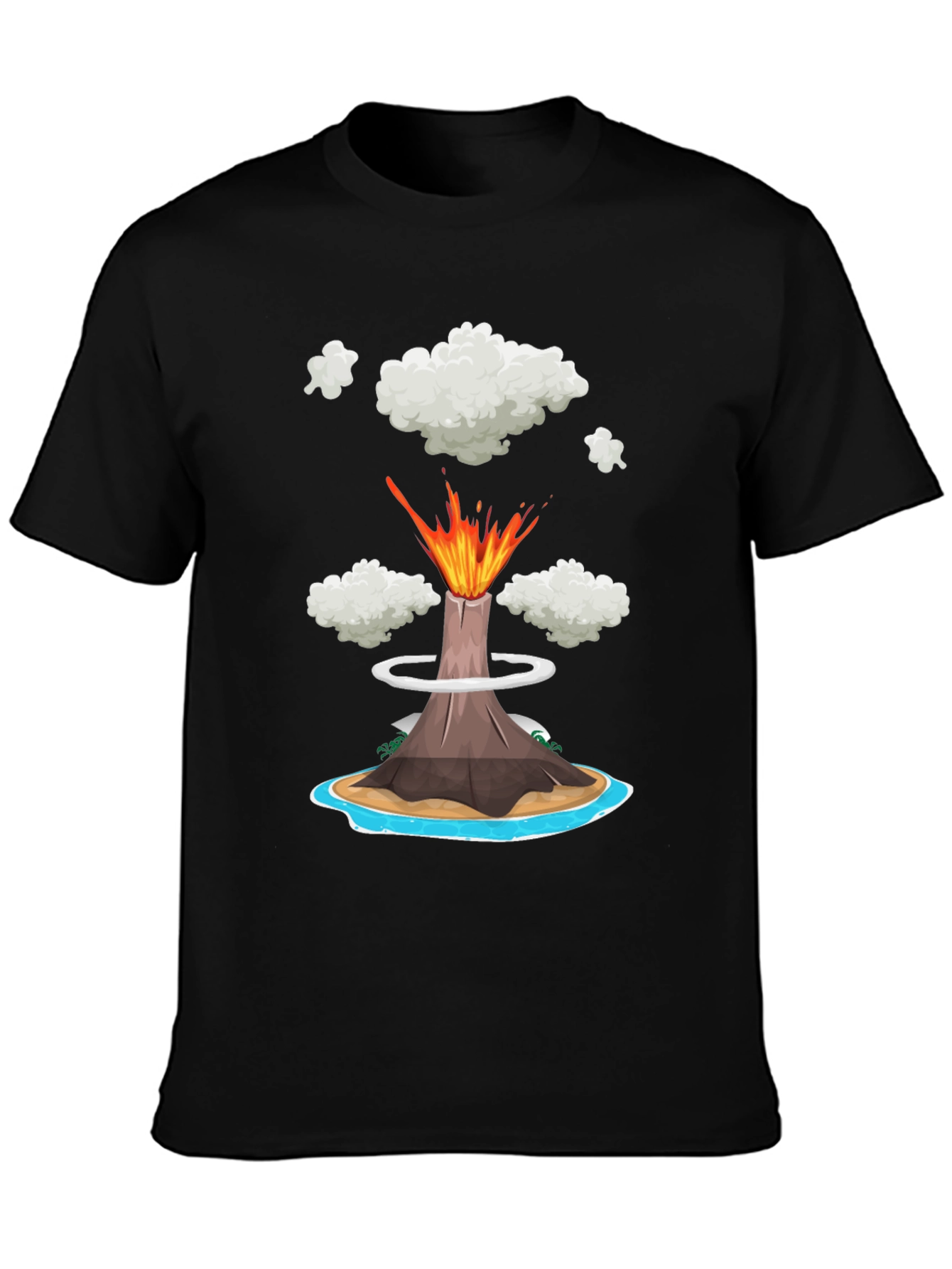 Volcano Island Graphic Tee - Erupting Style!