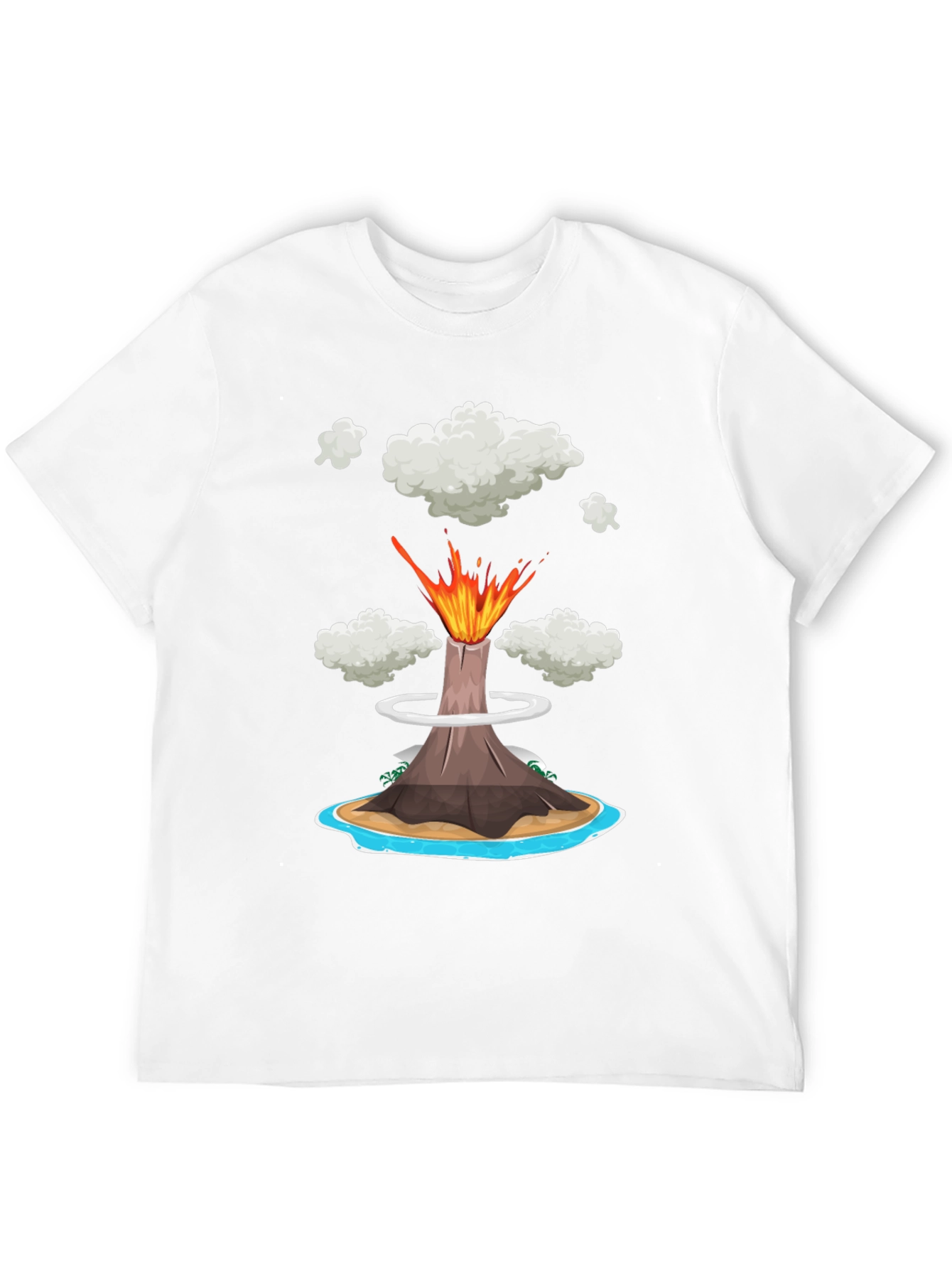 Volcano Island Graphic Tee - Erupting Style!