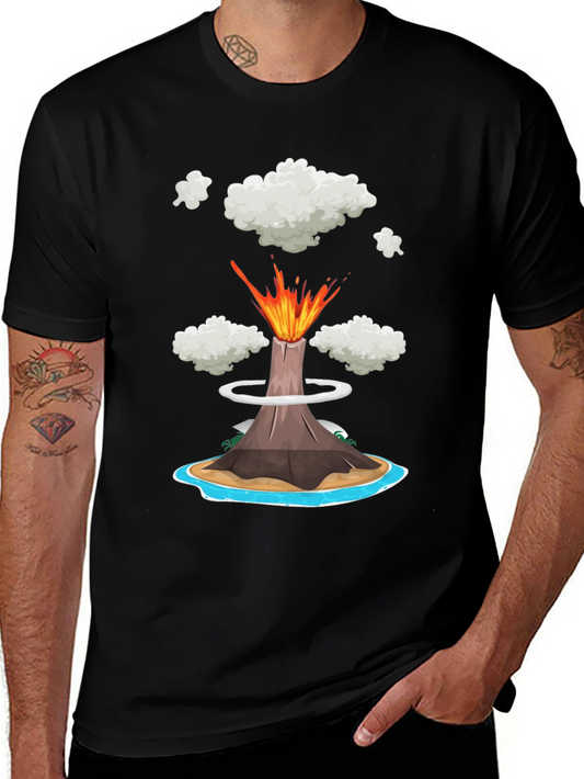 Volcano Island Graphic Tee - Erupting Style!