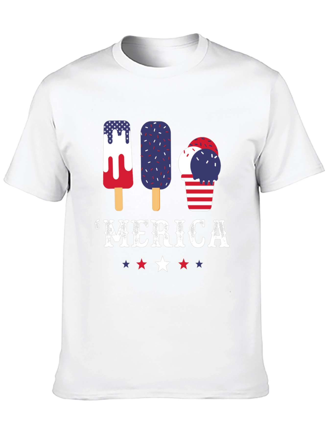 Patriotic Popsicle T-Shirt - Merica Graphic Tee