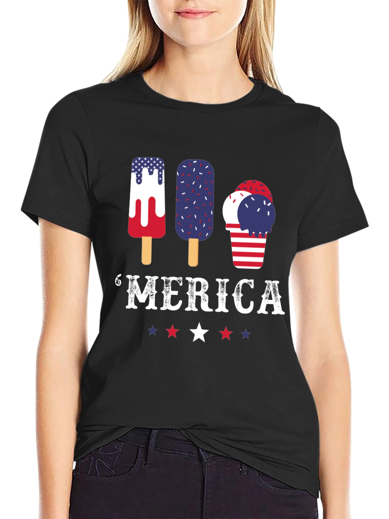 Patriotic Popsicle T-Shirt - Merica Graphic Tee