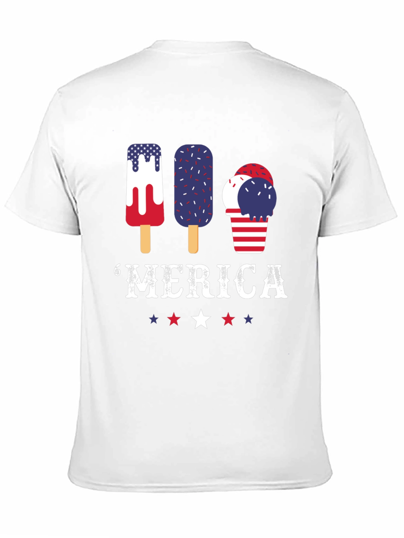 Patriotic Popsicle T-Shirt - Merica Graphic Tee