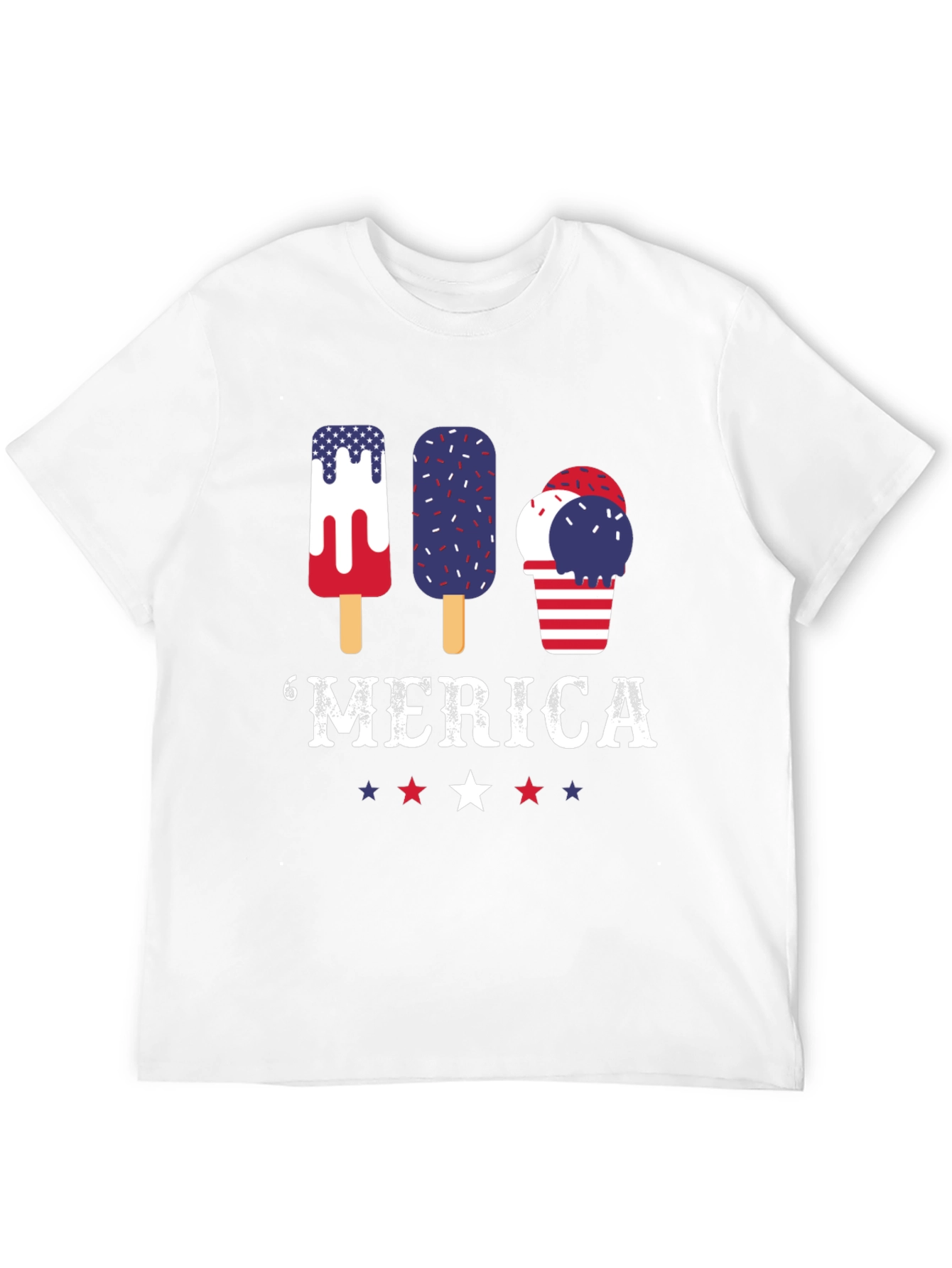 Patriotic Popsicle T-Shirt - Merica Graphic Tee