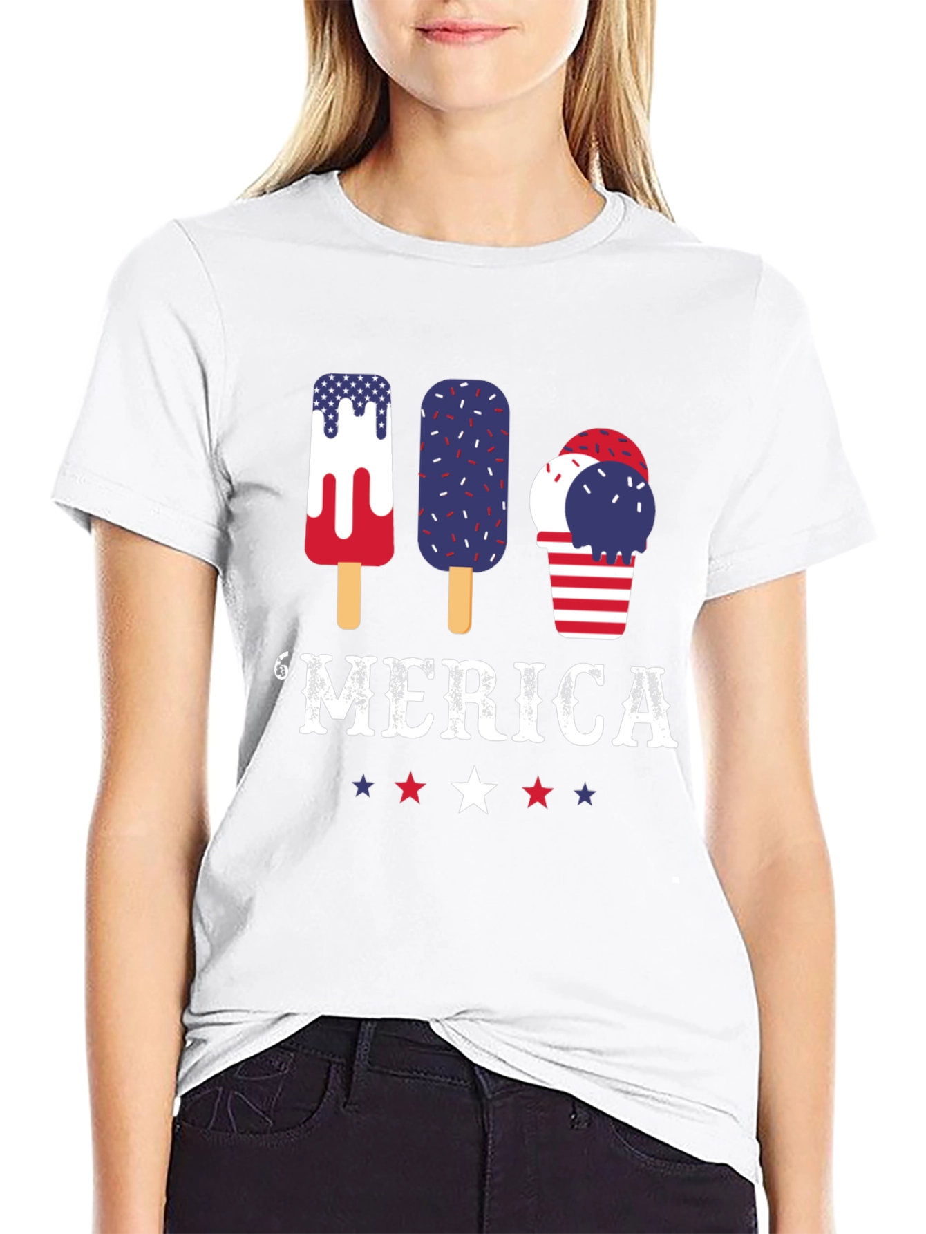 Patriotic Popsicle T-Shirt - Merica Graphic Tee