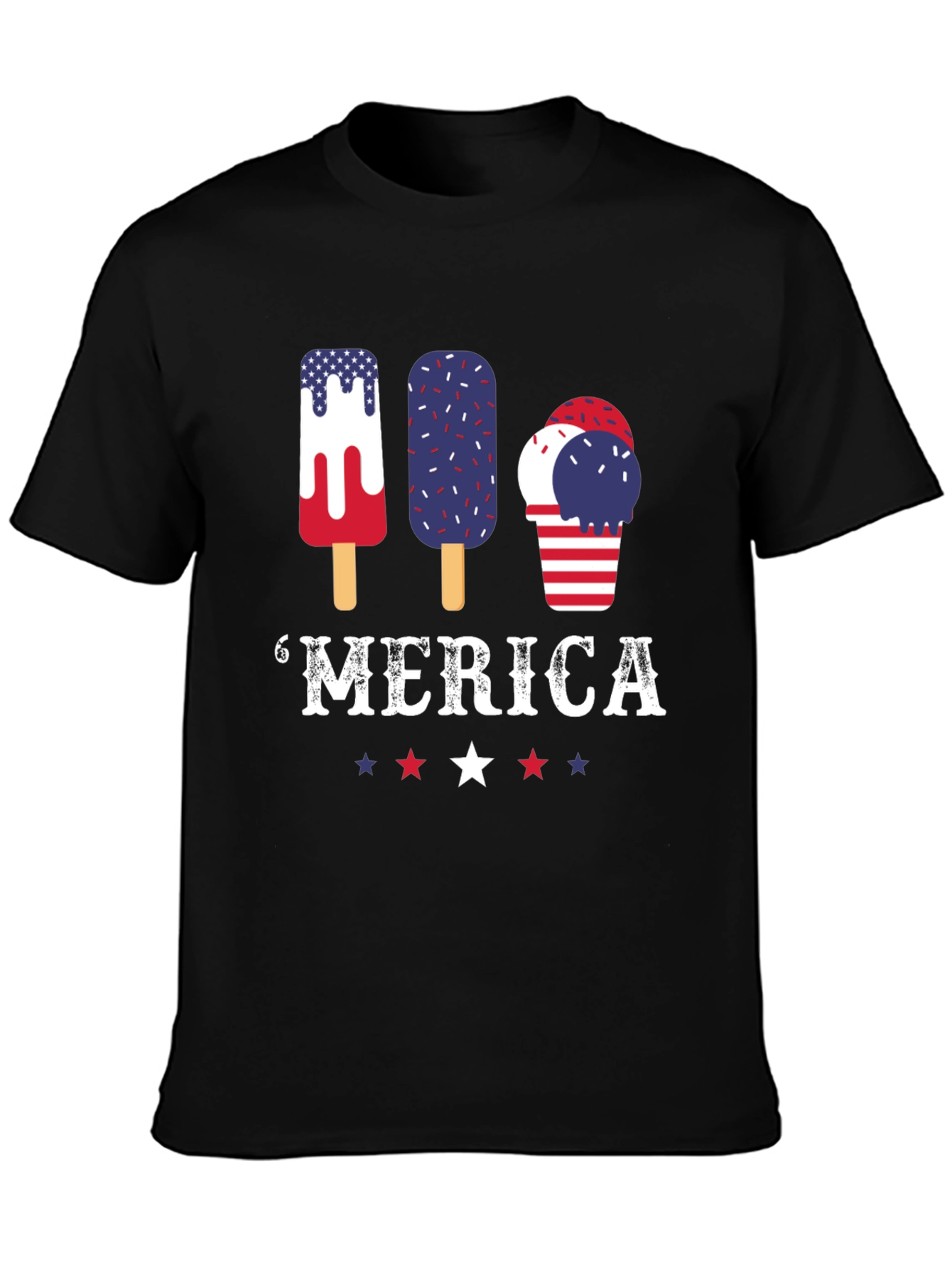 Patriotic Popsicle T-Shirt - Merica Graphic Tee