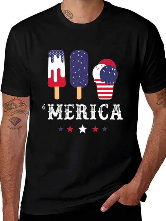 Patriotic Popsicle T-Shirt - Merica Graphic Tee