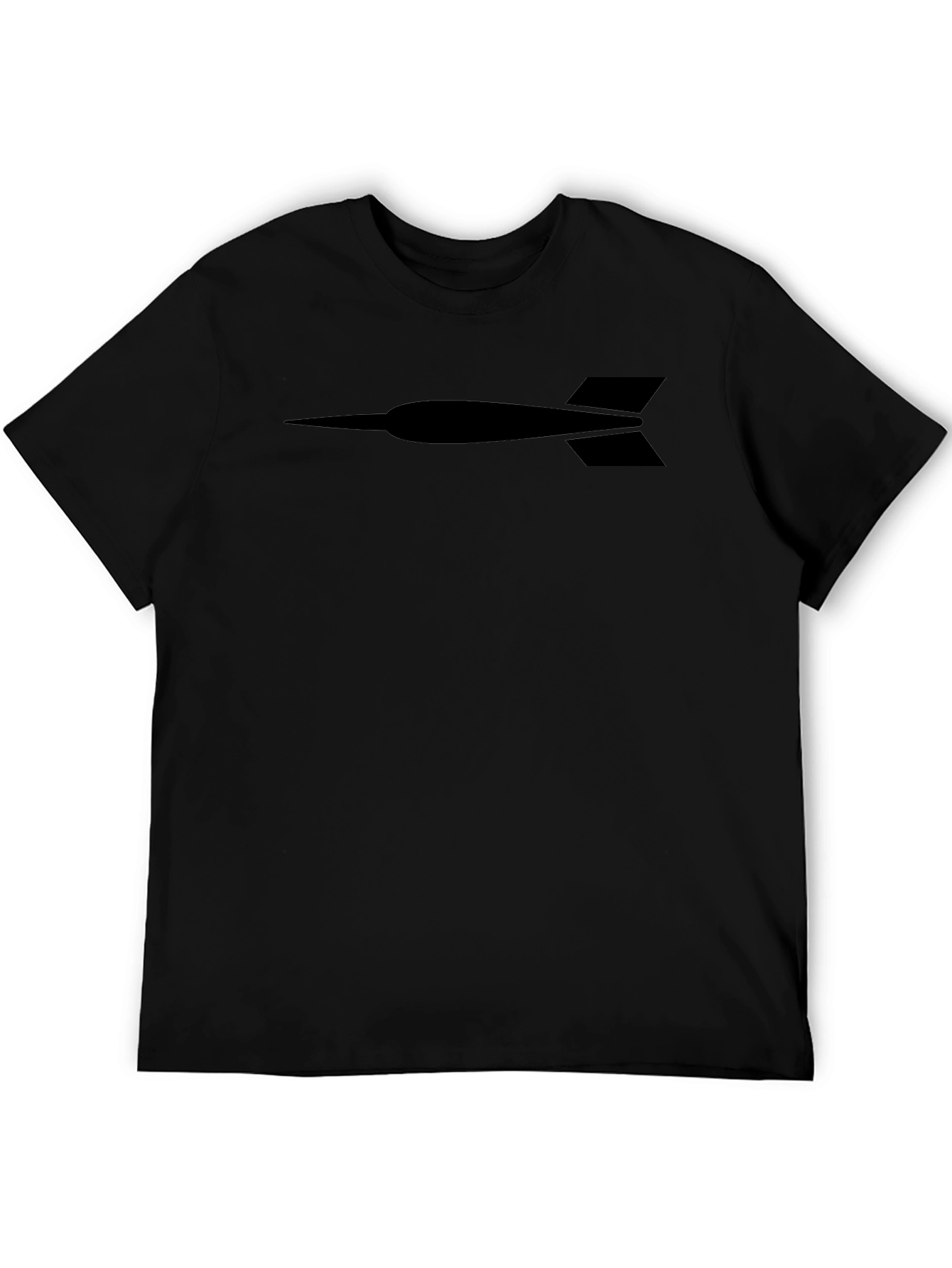 Minimalist Dart T-Shirt - Casual Black Tee