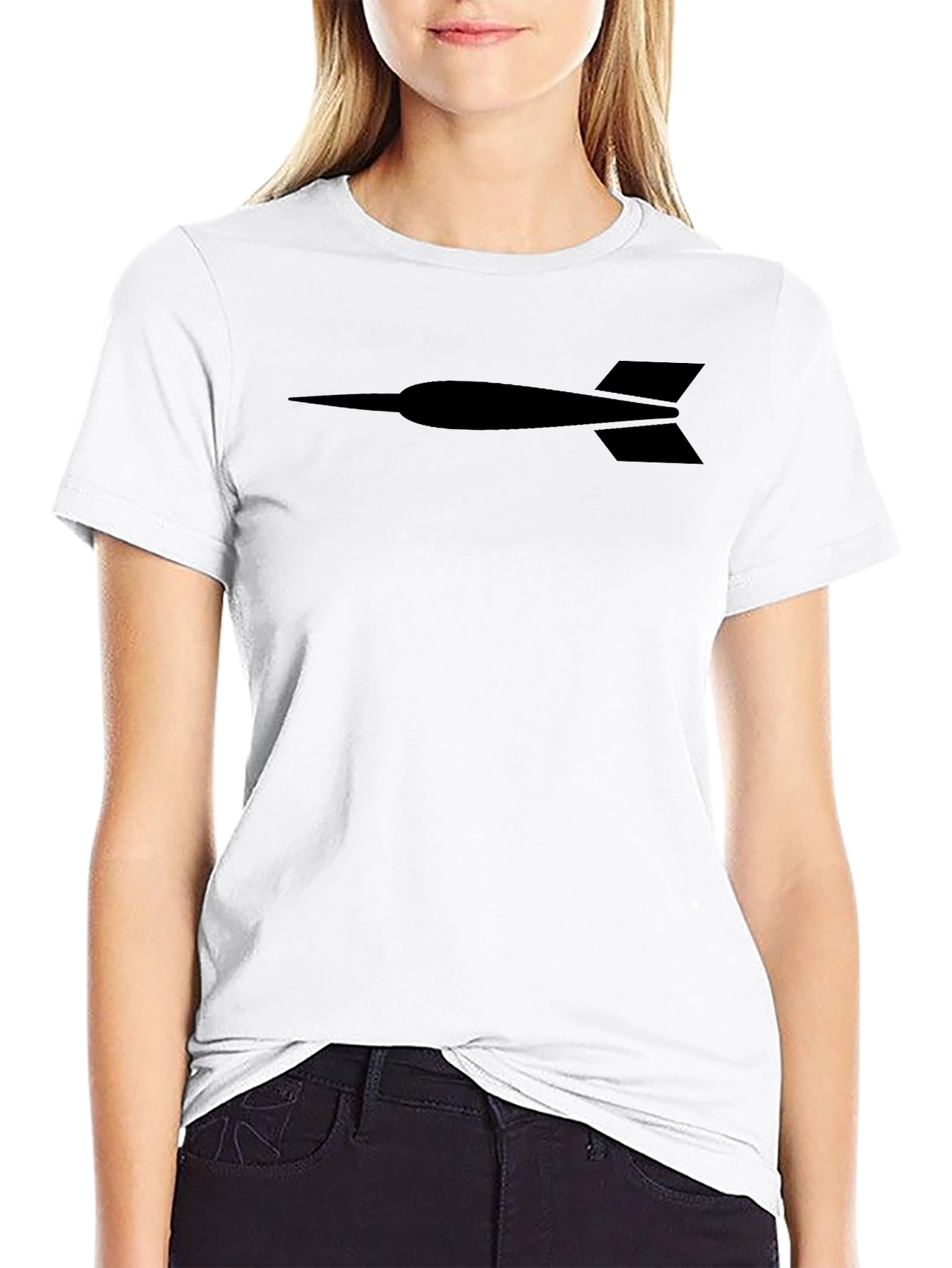 Minimalist Dart T-Shirt - Casual Black Tee
