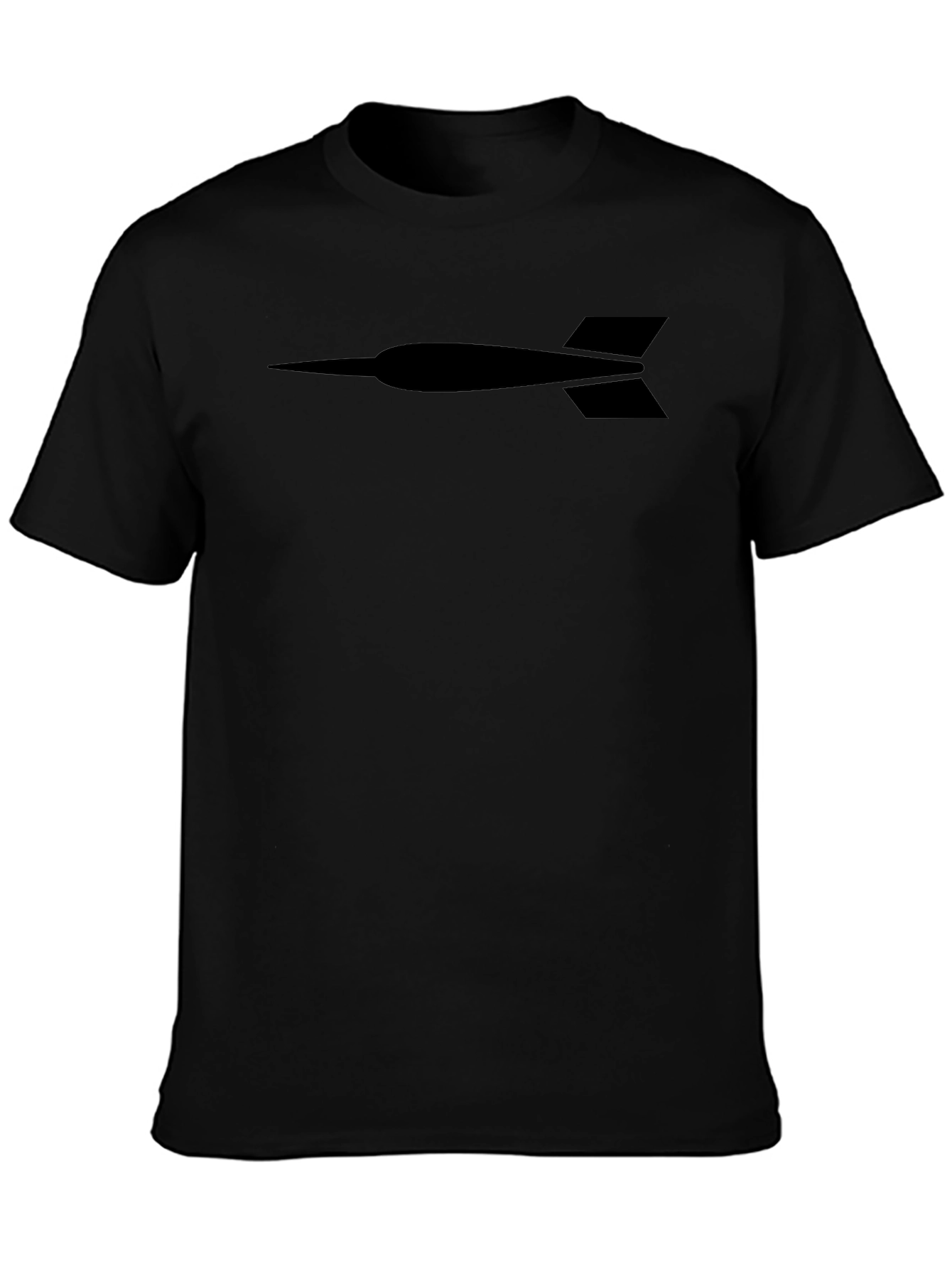 Minimalist Dart T-Shirt - Casual Black Tee