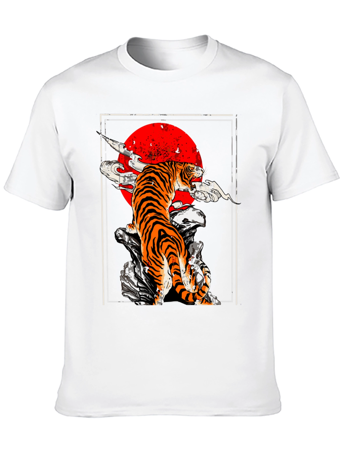 Tiger Graphic Tee - Unique Animal Print