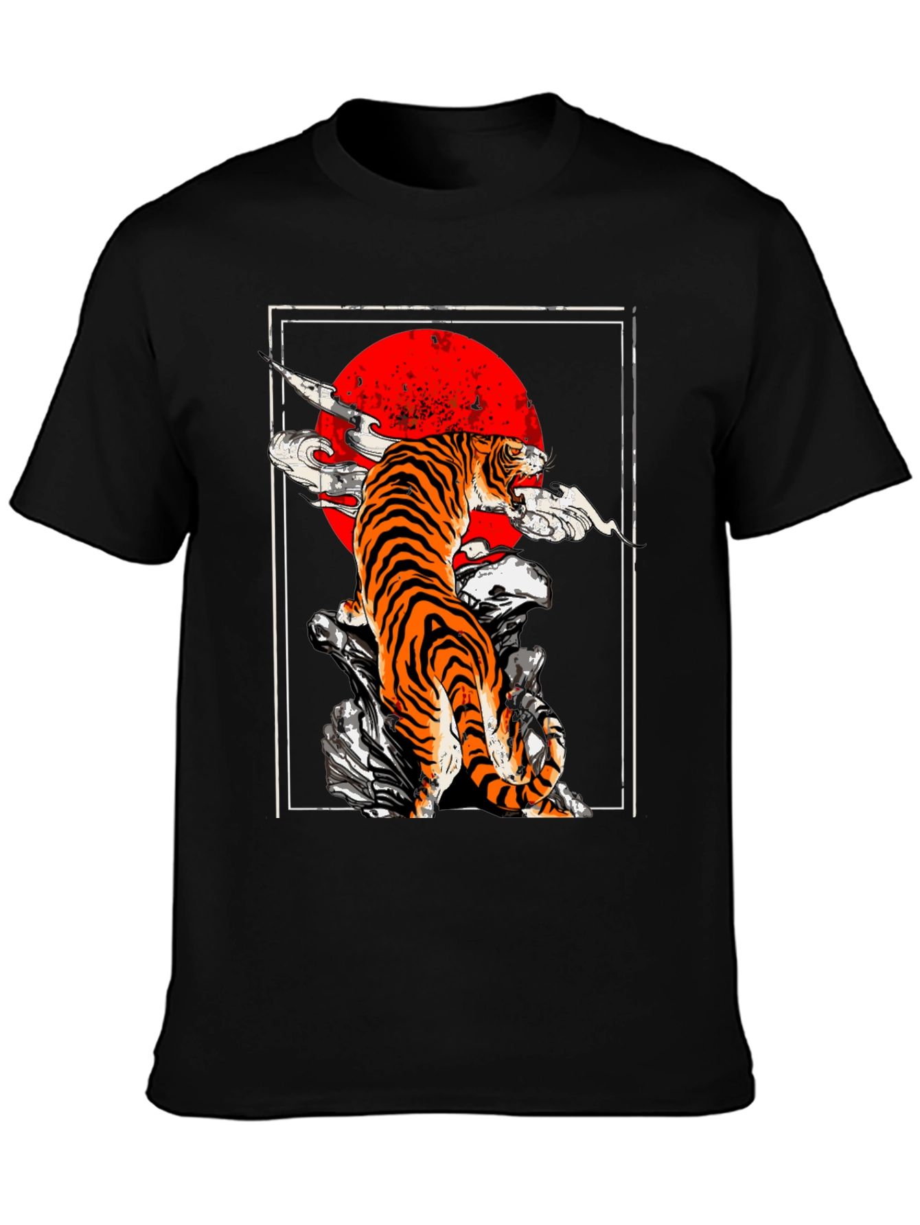 Tiger Graphic Tee - Unique Animal Print