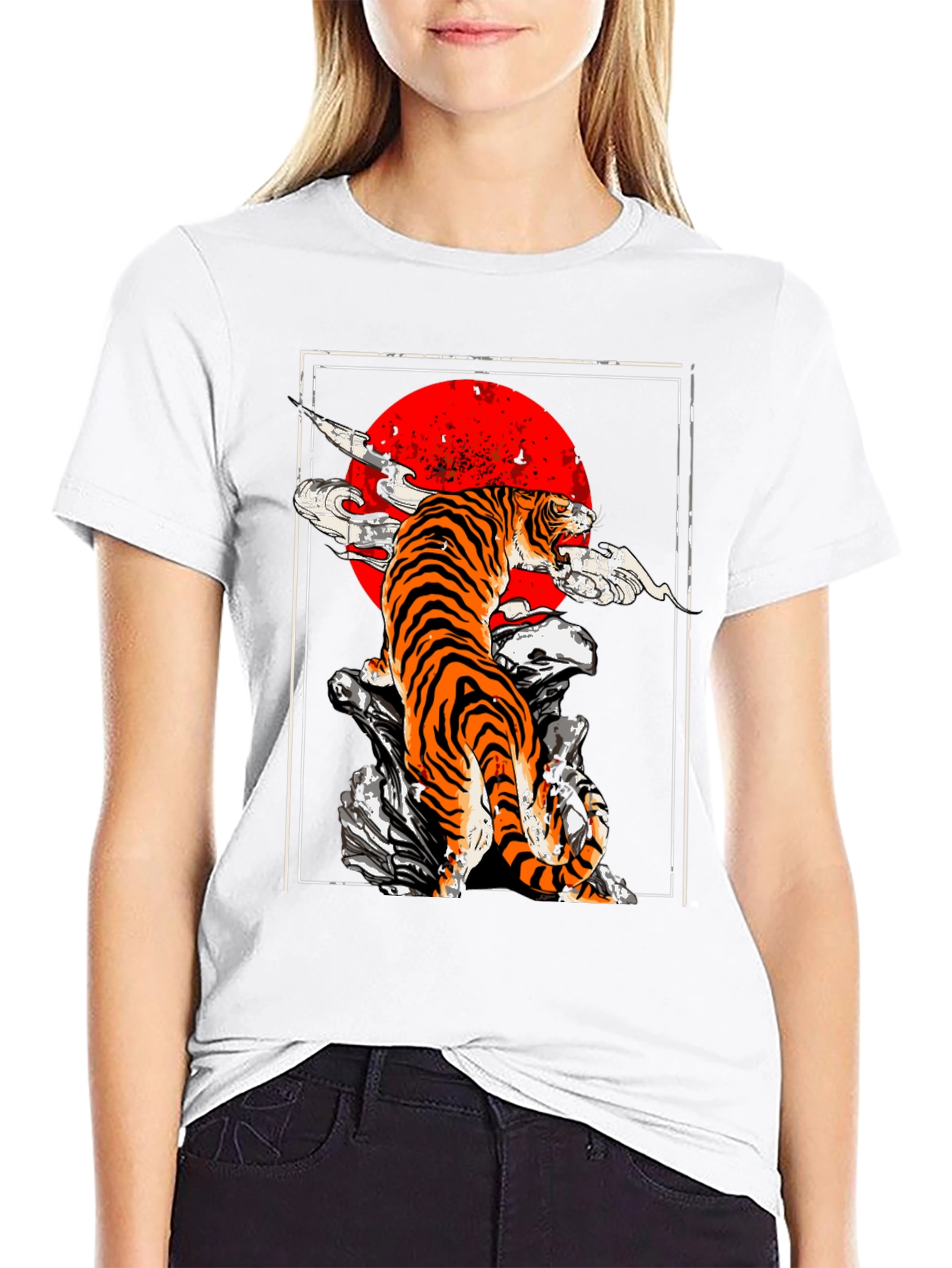 Tiger Graphic Tee - Unique Animal Print