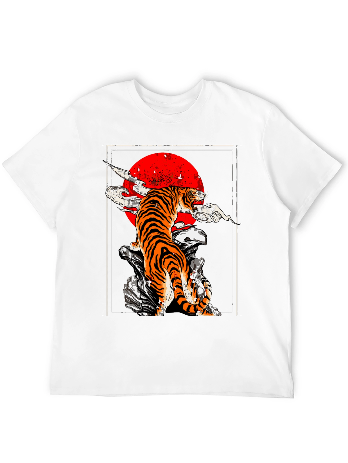 Tiger Graphic Tee - Unique Animal Print