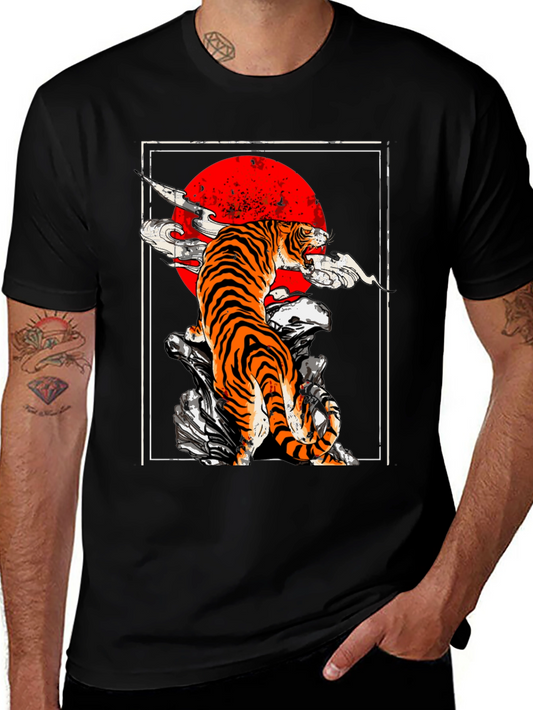 Tiger Graphic Tee - Unique Animal Print