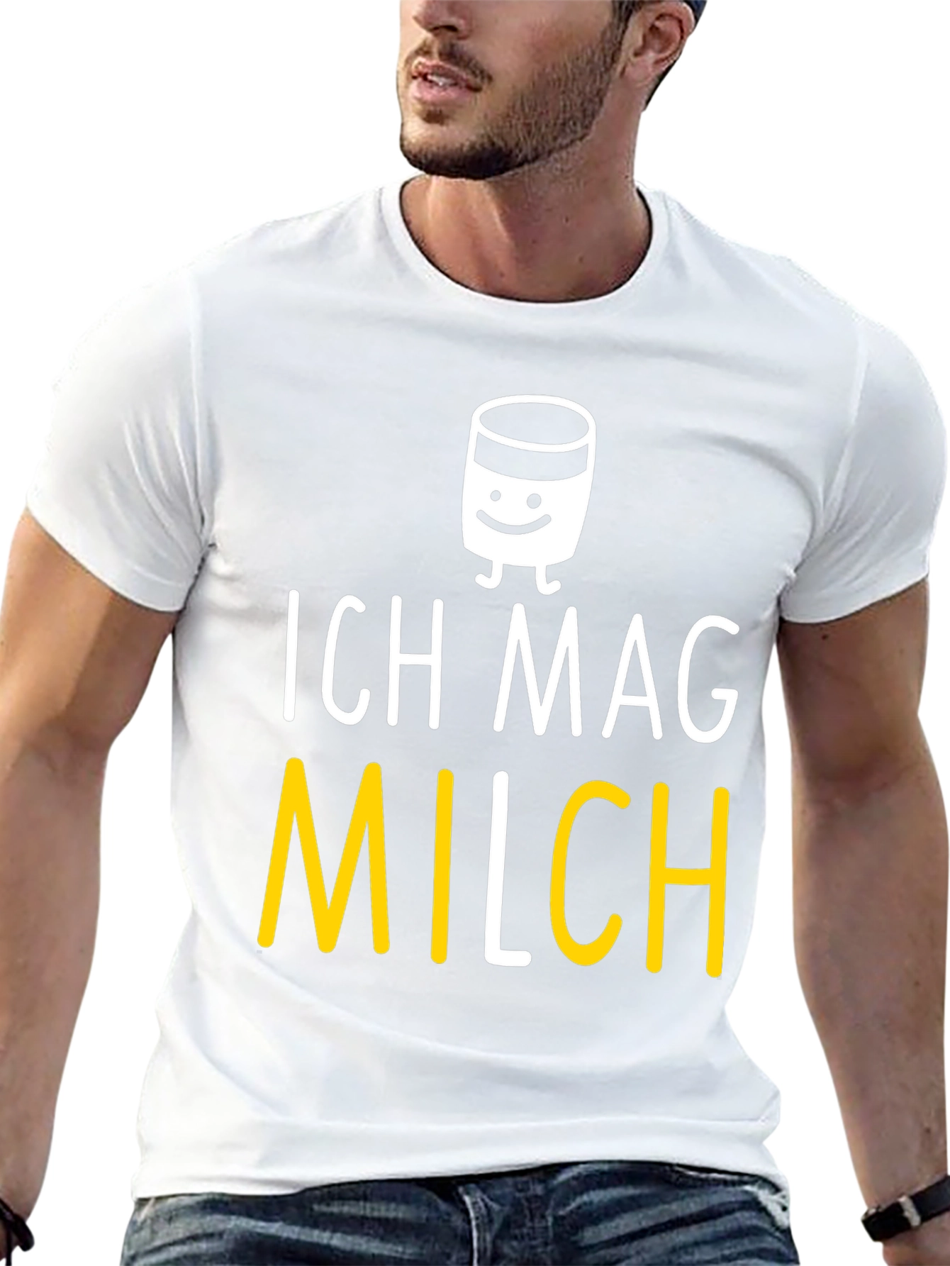 Ich Mag Milch T-Shirt - Funny Milk Lover Tee