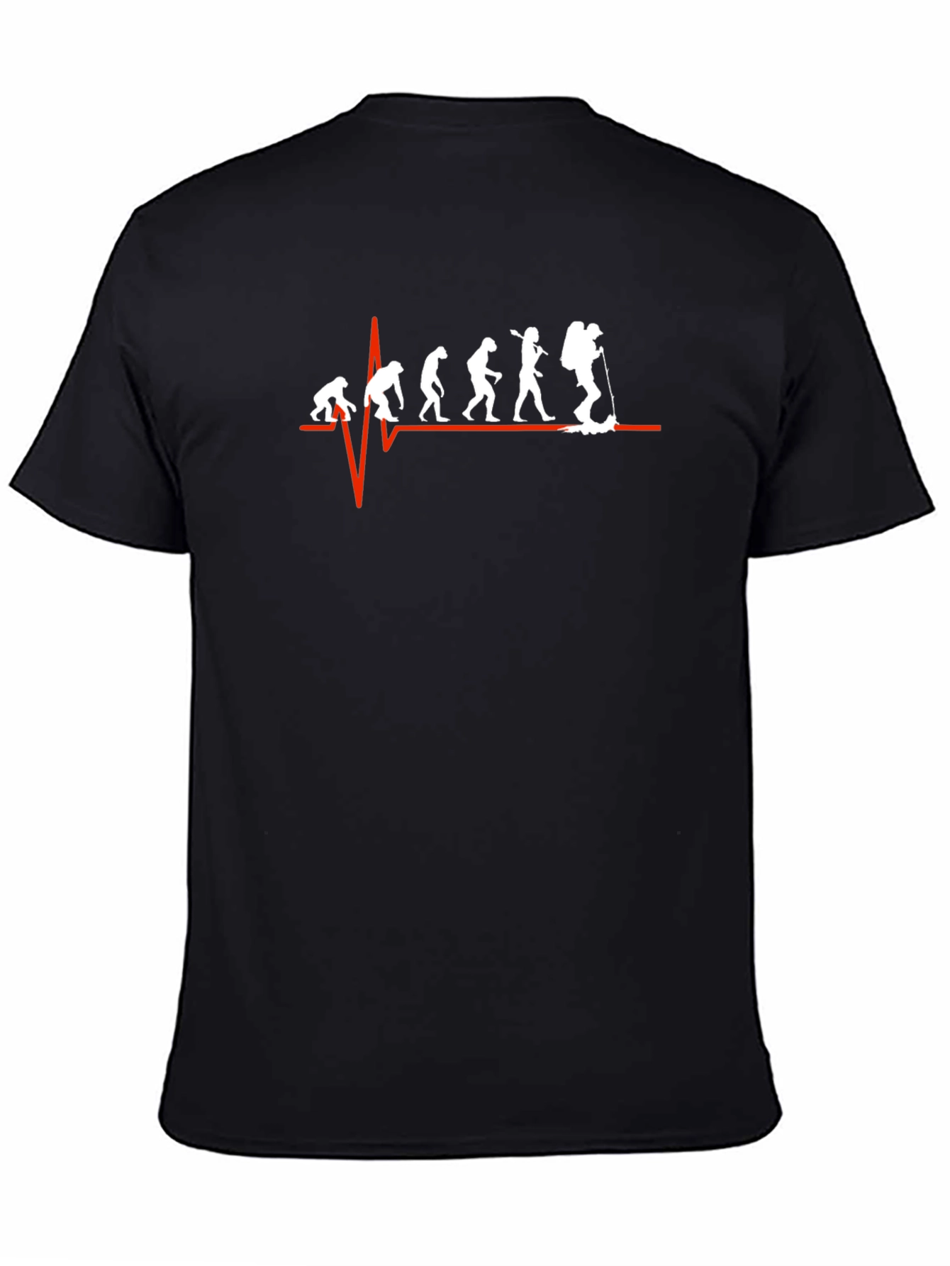 Evolution of a Hiker T-Shirt - Black Cotton Tee